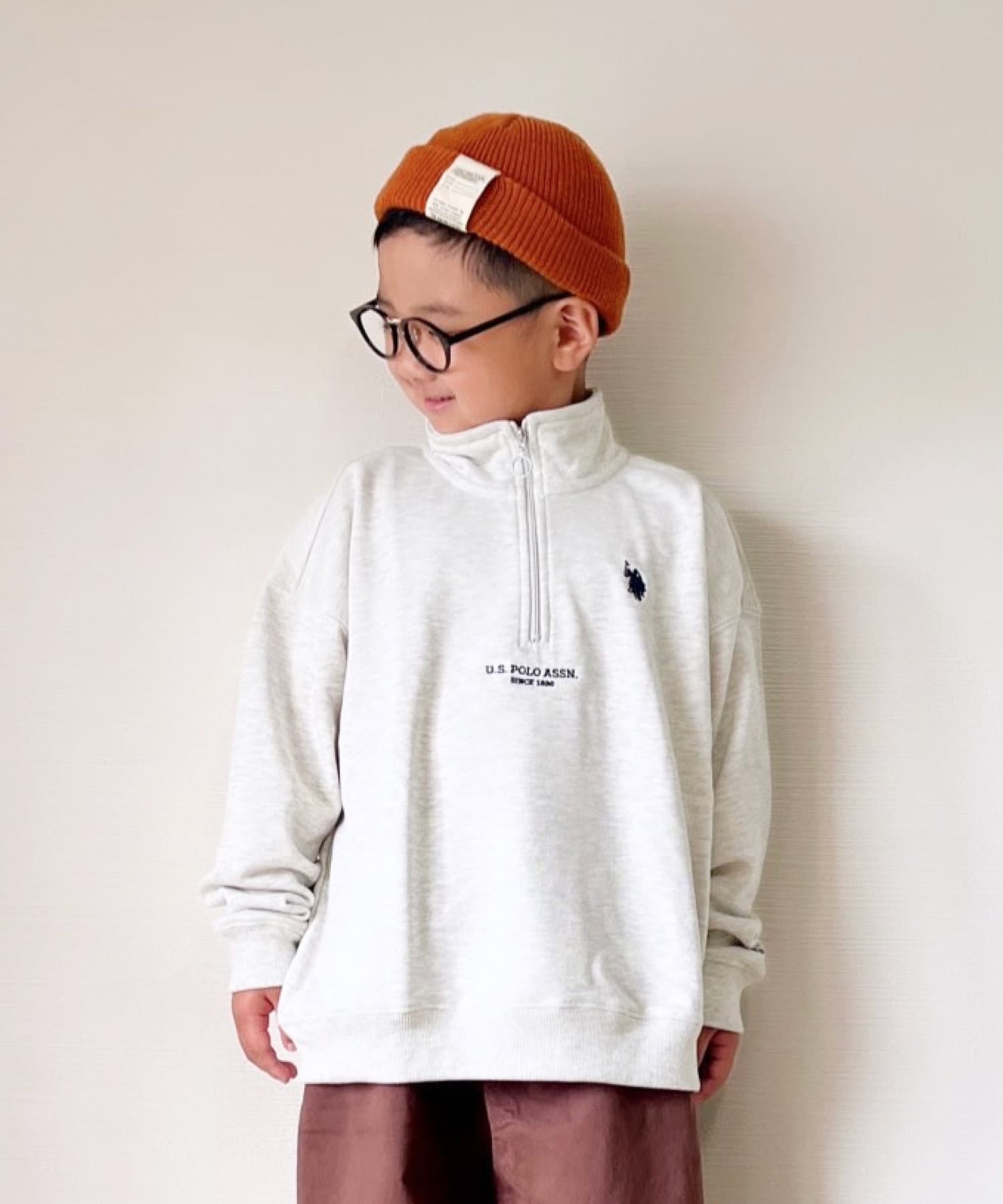 KIDS】【U.S. POLO ASSN】刺繍ハーフジップスウェット | CIAOPANIC 