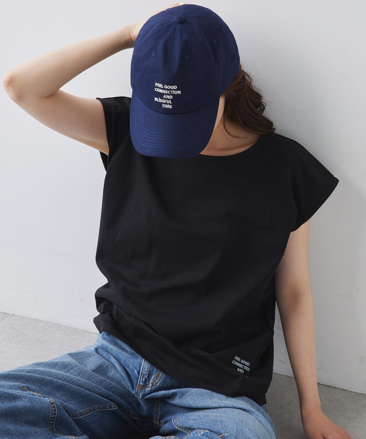 PUAL CE CIN(ピュアルセシン) 【F&B】オーガニックコットンフレンチスリーブTシャツ