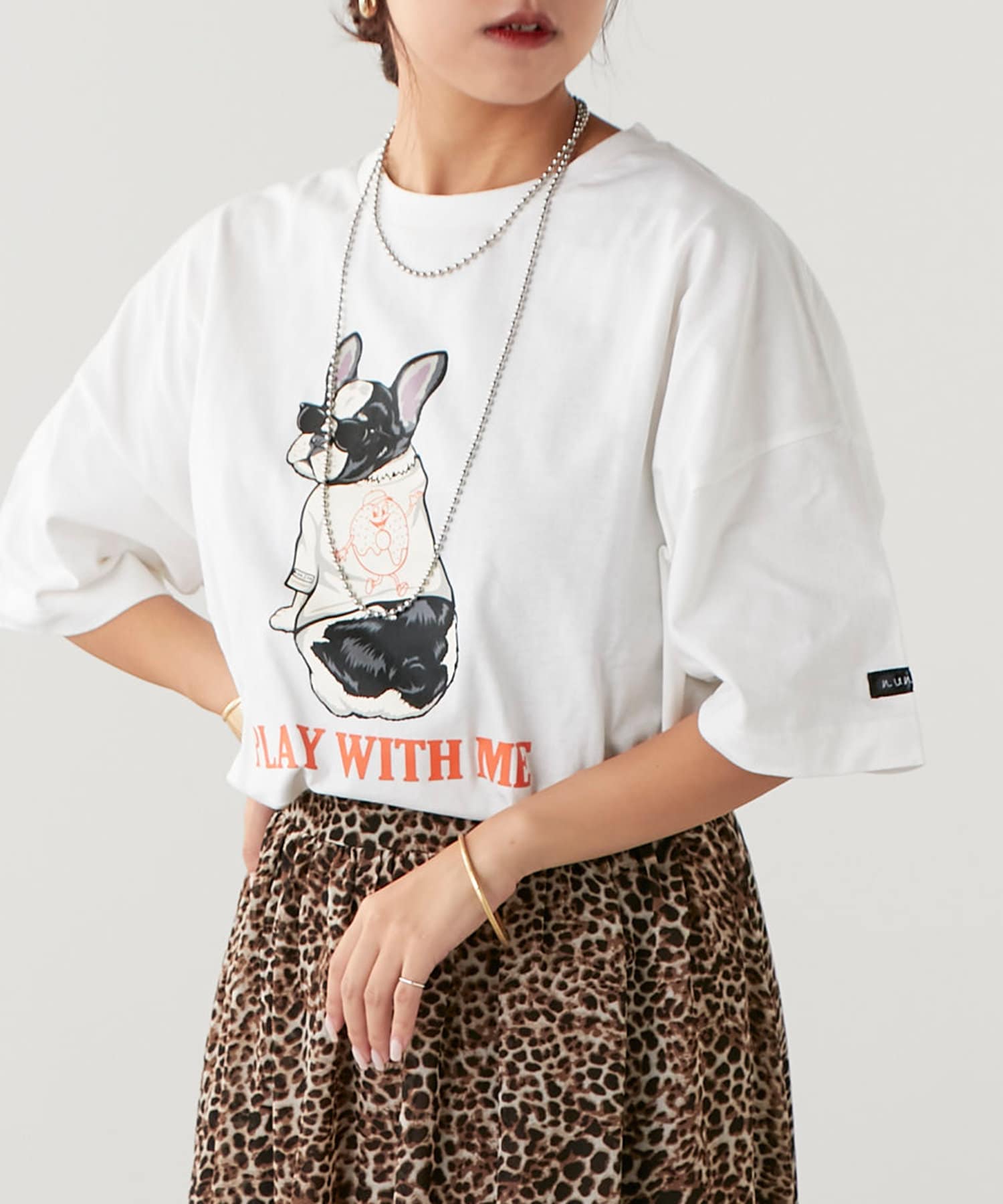 NUNIFE】ＤＯＧプリントTシャツ | NICE CLAUP OUTLET(ナイスクラップ