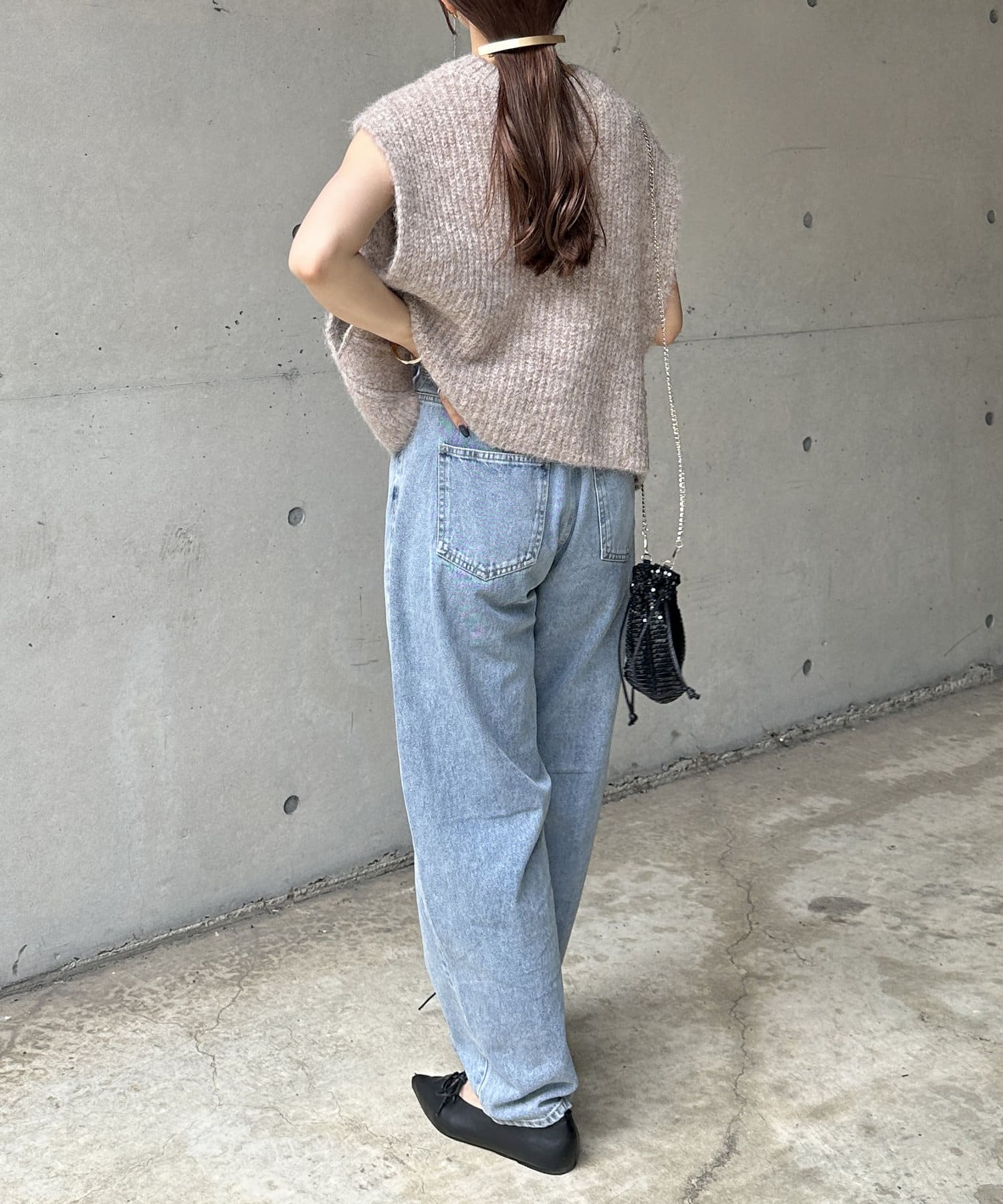 Thevon.(ゼヴォン) ショート丈ニットベスト