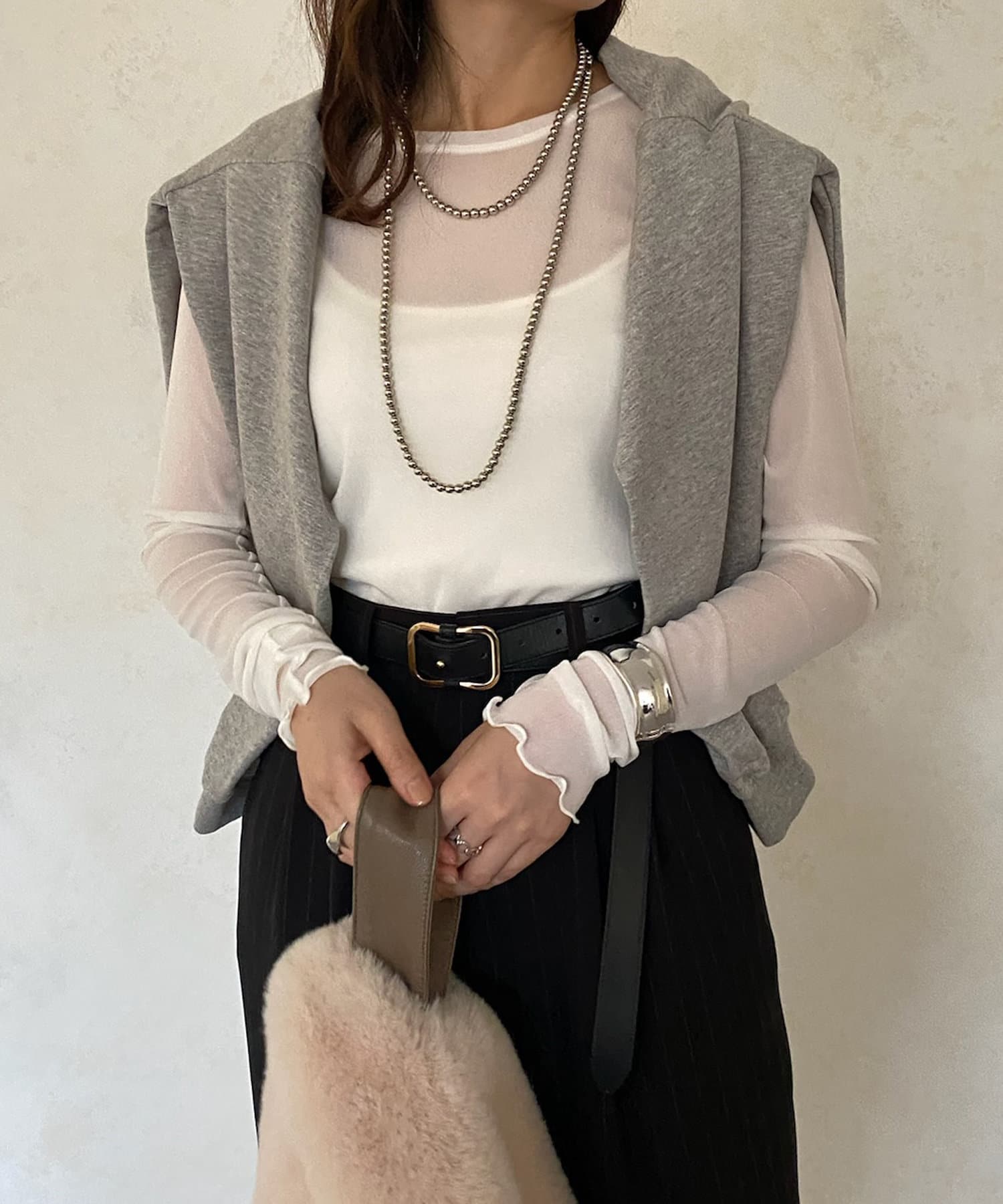 DOUDOU(ドゥドゥ) 【WEB限定】 メロークルーネックプルオーバー