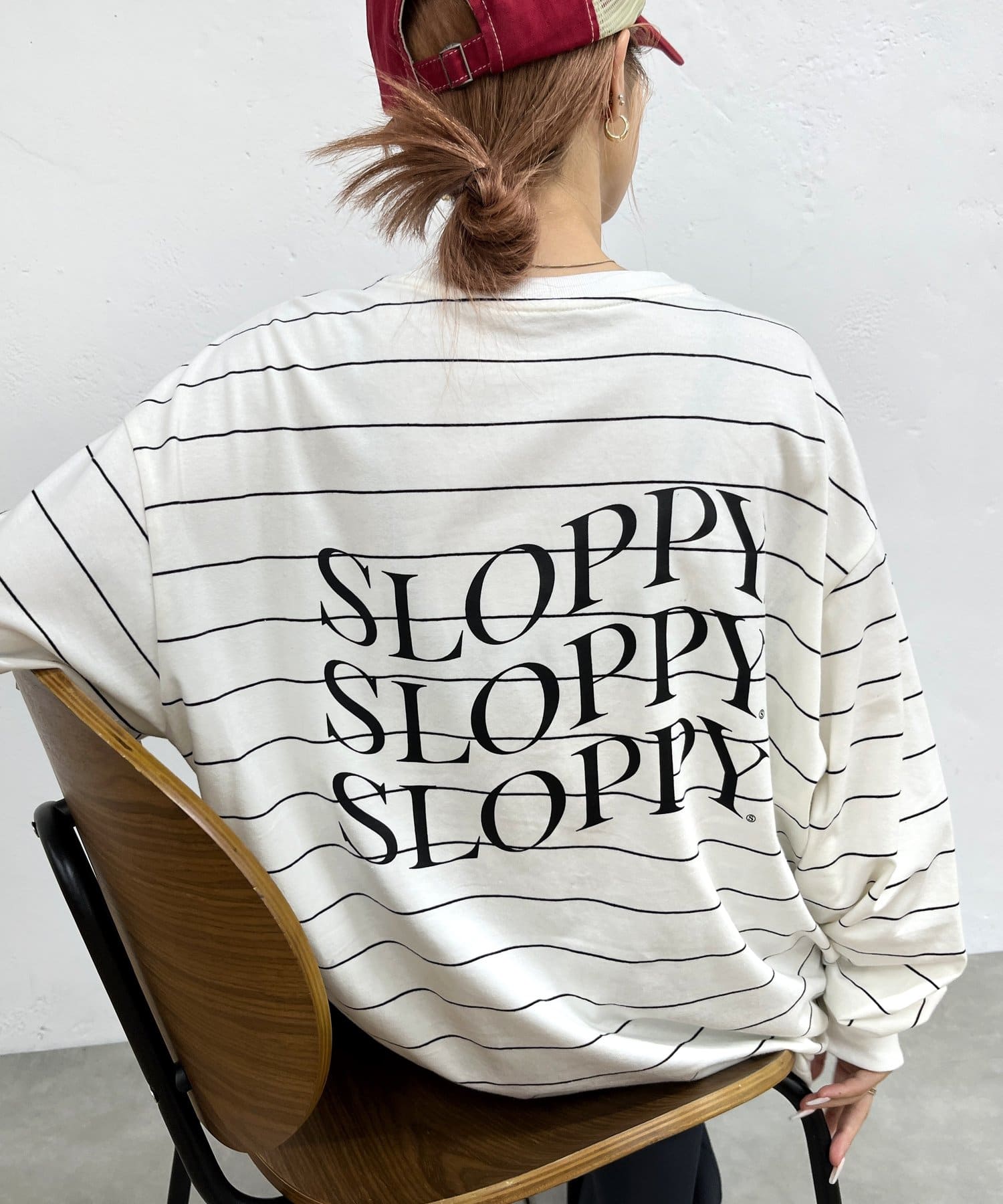 WEB限定》【 SLOPPY/スロッピー】ボーダービッグロンTEE | WHO'S