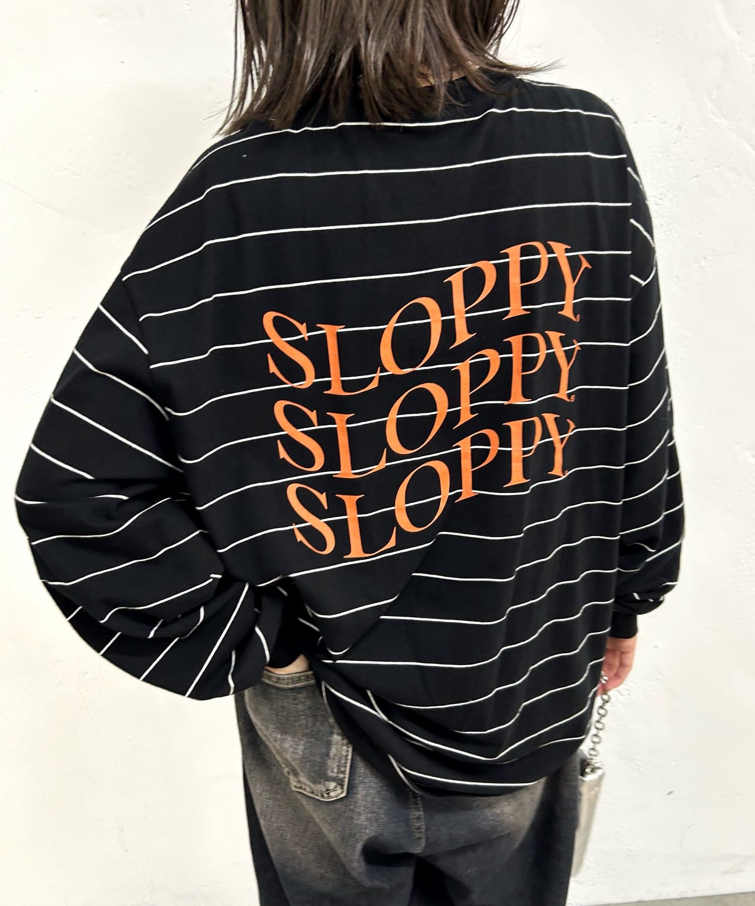 《WEB限定》【 SLOPPY/スロッピー】ボーダービッグロンTEE