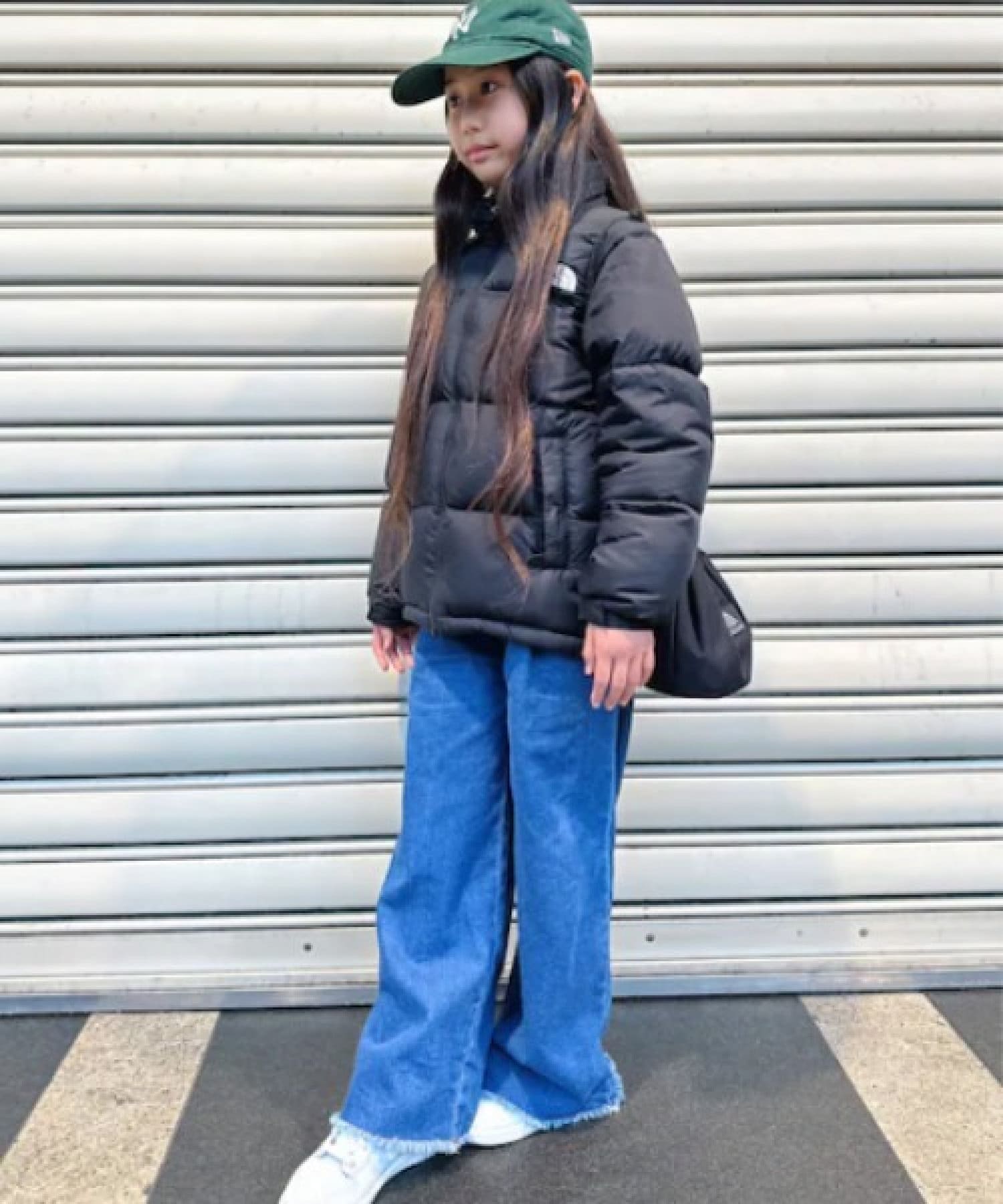 CIAOPANIC TYPY】あったかデニムハイウエストサロペットパンツ