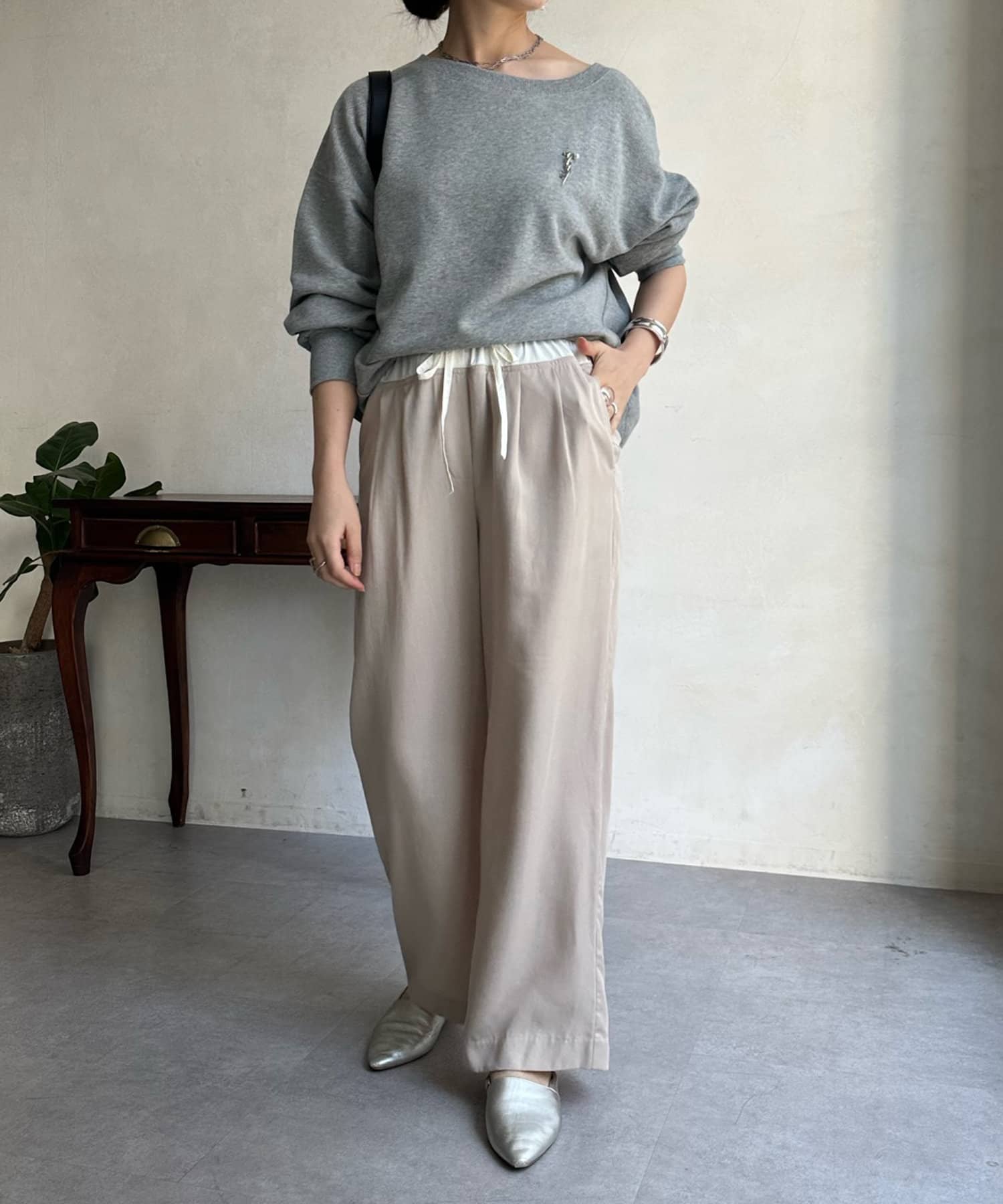 美品☆ DouDou ハイウエストパンツ ブラック ハイウエストパンツ | DOUDOU(ドゥドゥ)レディース | PAL CLOSET