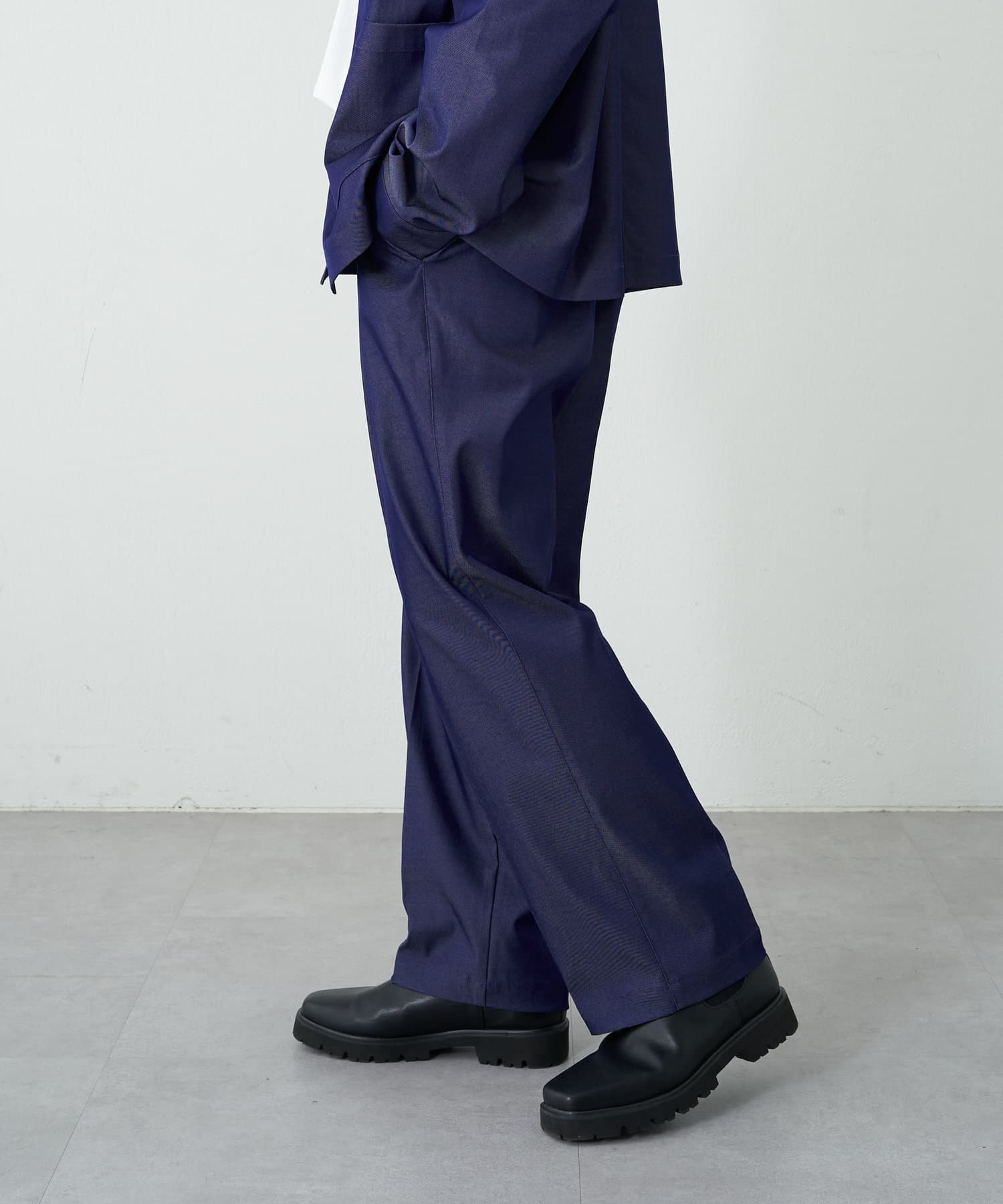 イートウツ E.TAUTZ ネイビー チノパン チノトラウザーズ イートウツ E