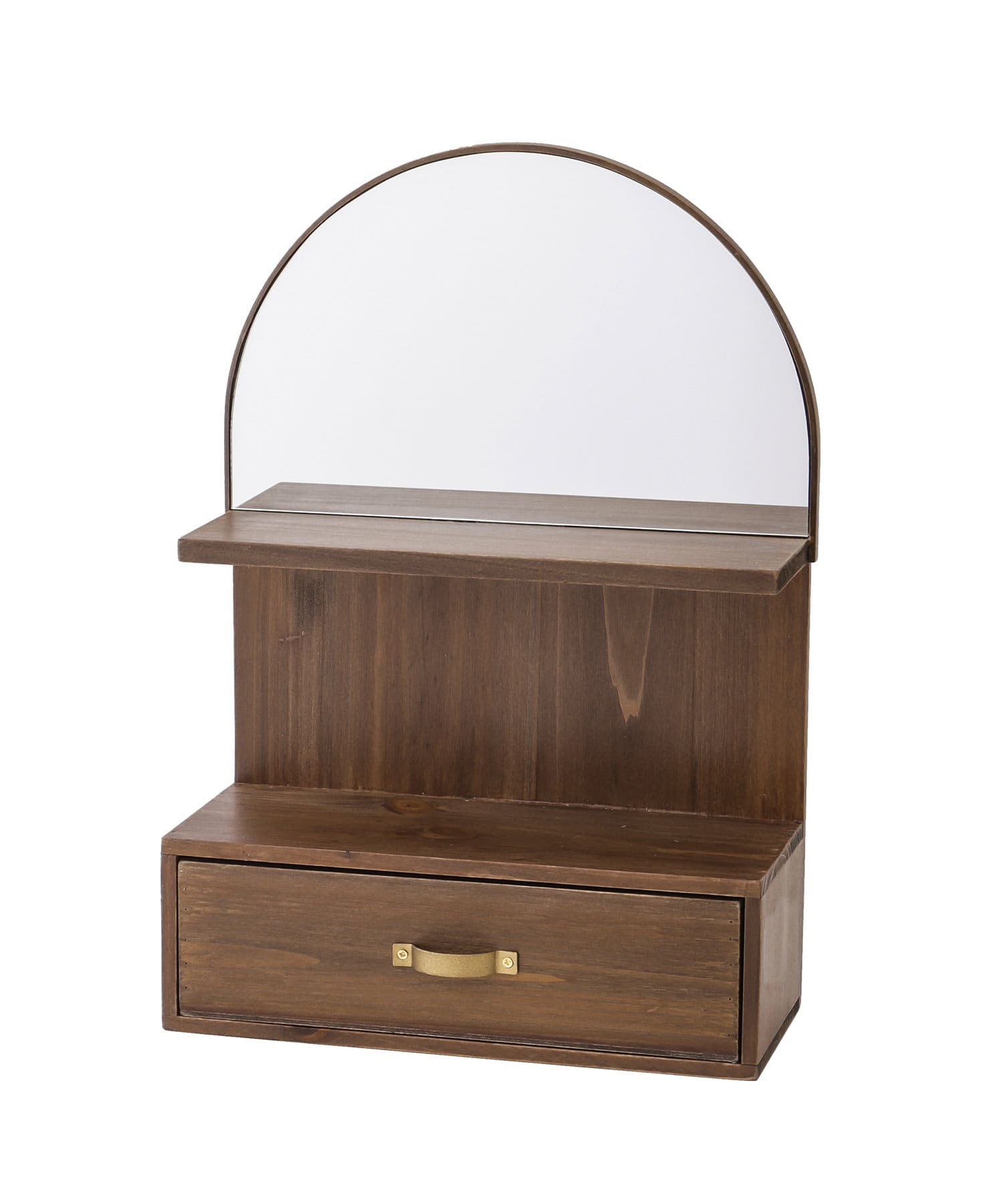 ブラウン クローゼット 引き出し3つ ミラー付き Amazon｜Palace