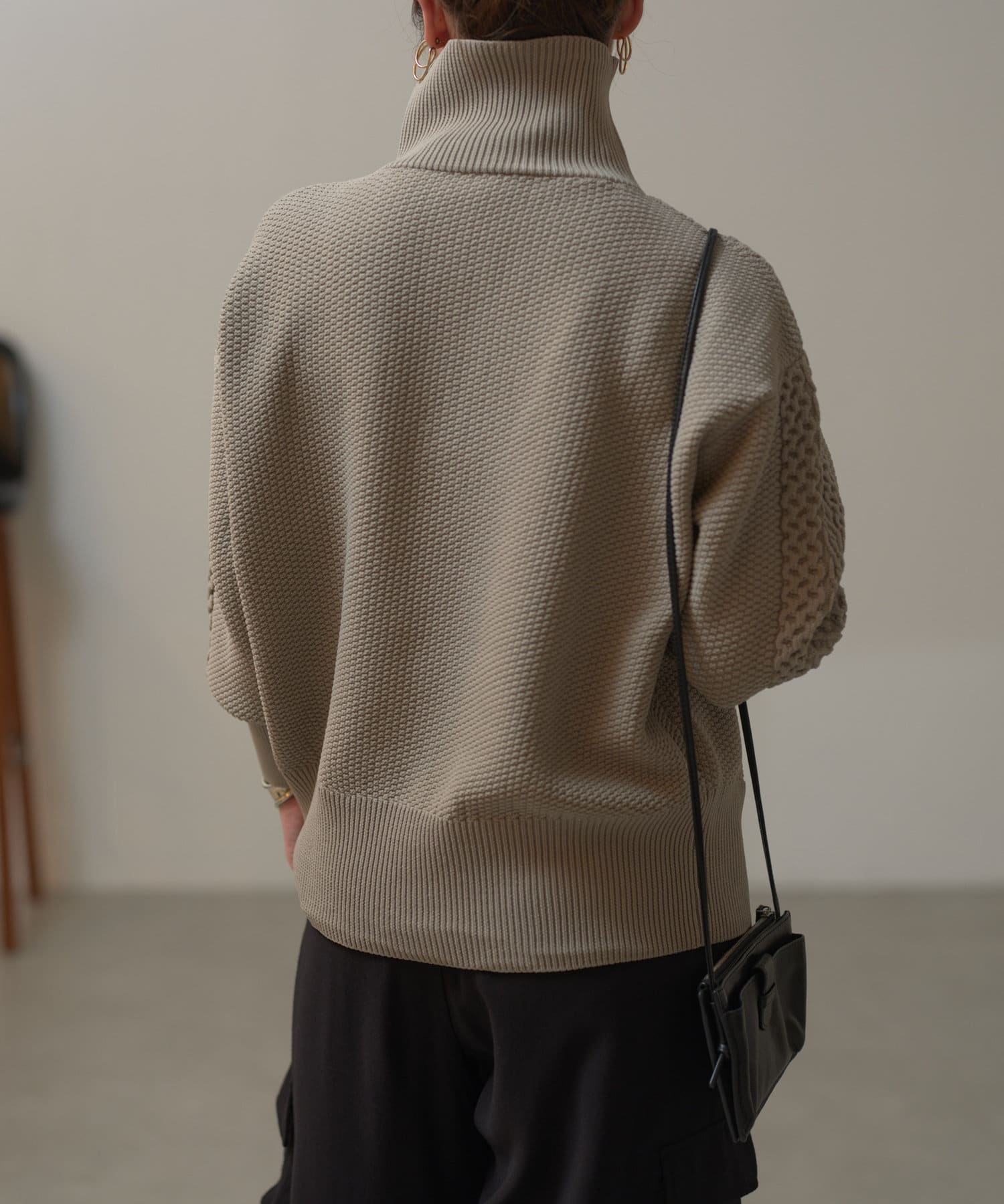 Jena　espace merveilleux(ジェナ　エスパスメルヴェイユ) ハーフジップニット