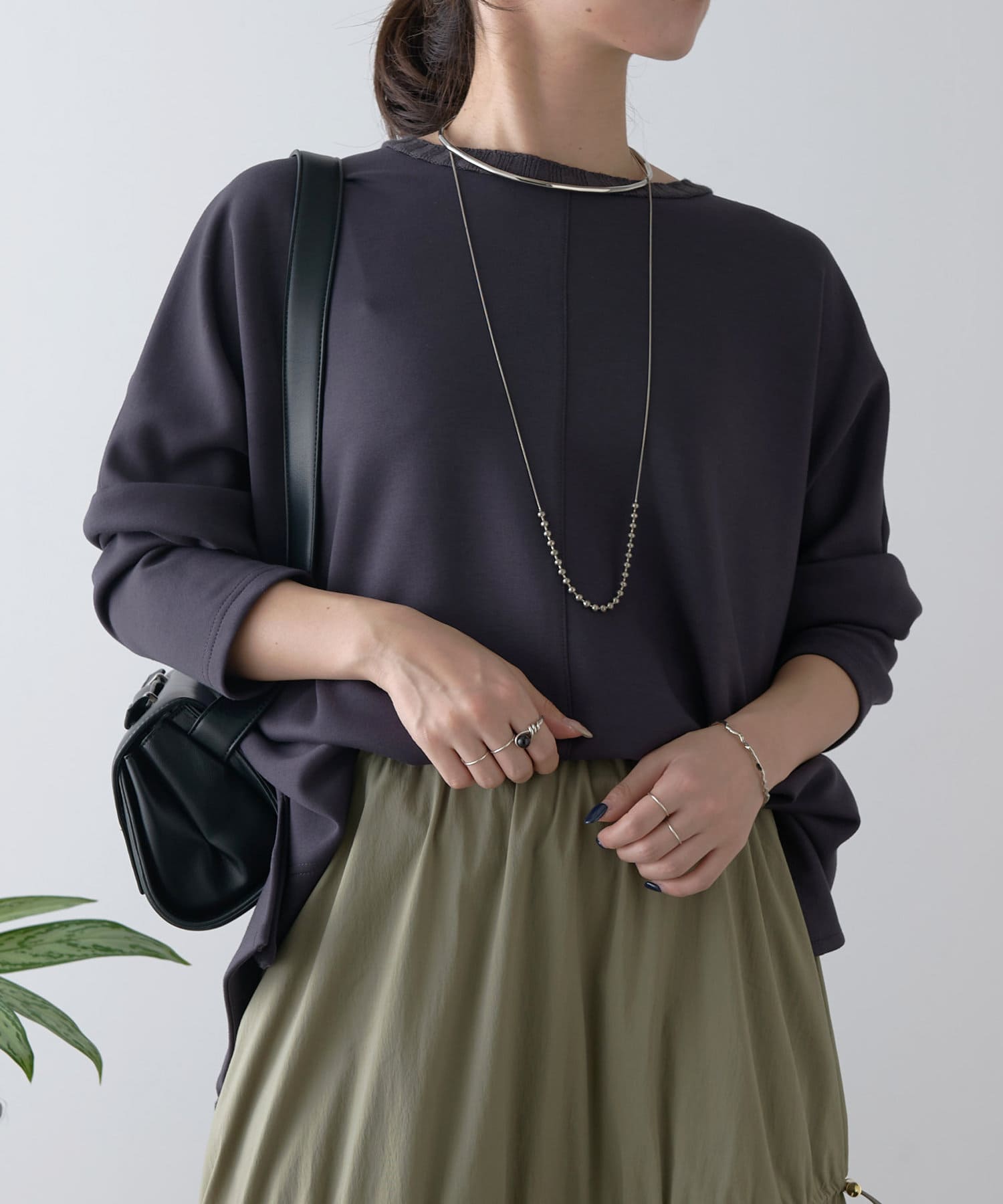 Jena　espace merveilleux(ジェナ　エスパスメルヴェイユ) バック畦ポンチョカットソー