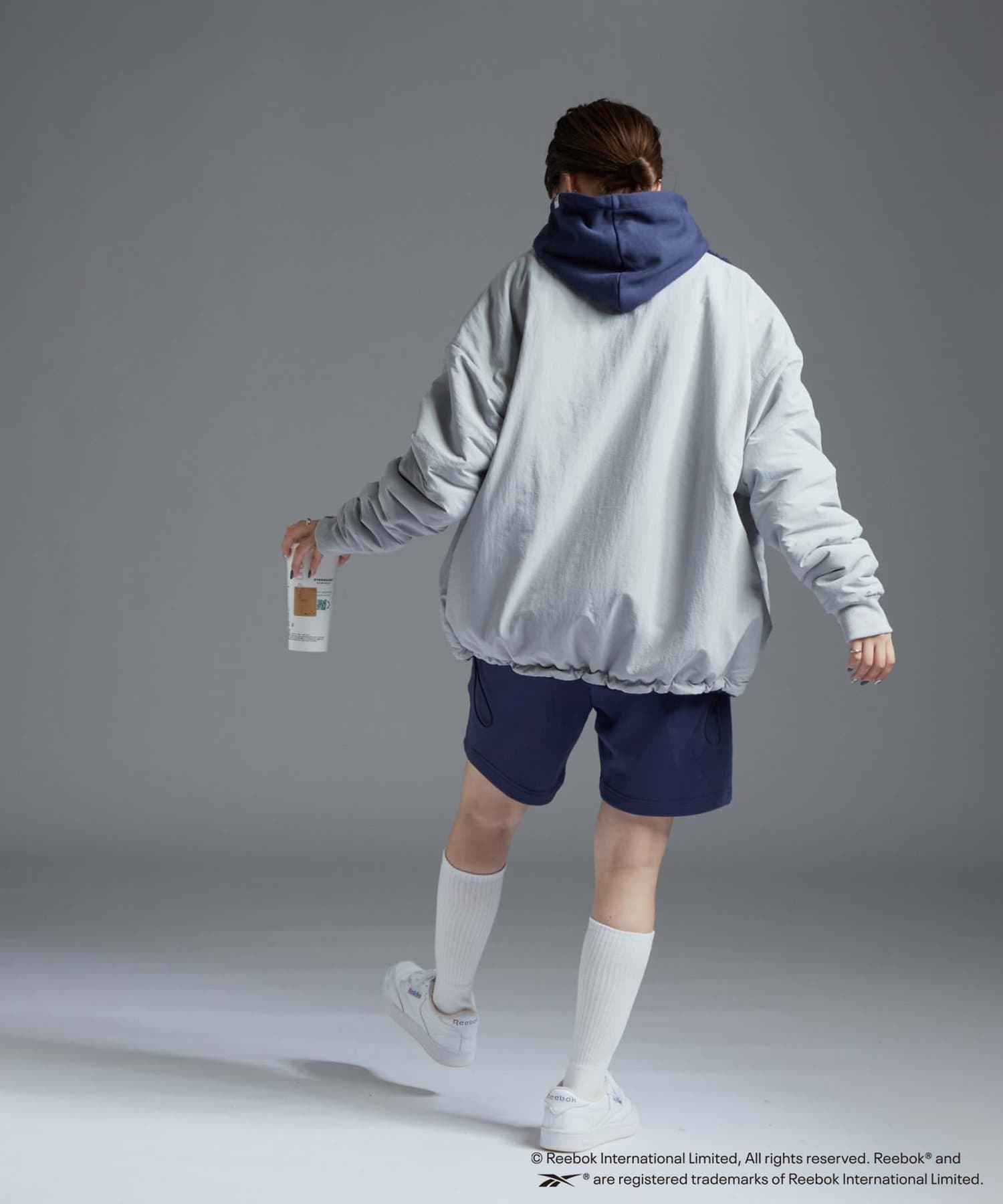 Reebok×CIAOPANIC TYPY】 リバーシブルボアスタンドブルゾン