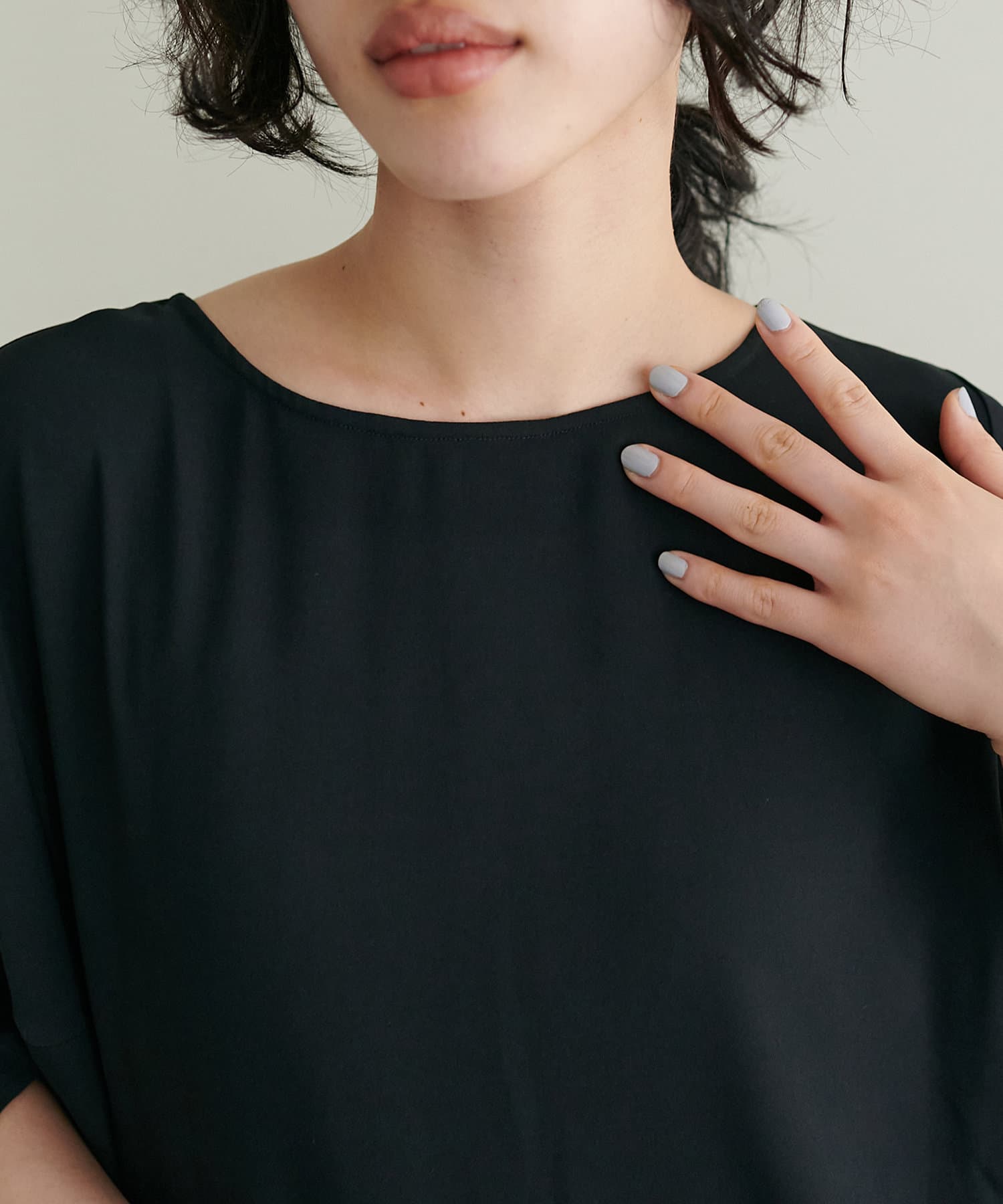 LARUTA(ラルータ) ウォッシャブルポンチョブラウス