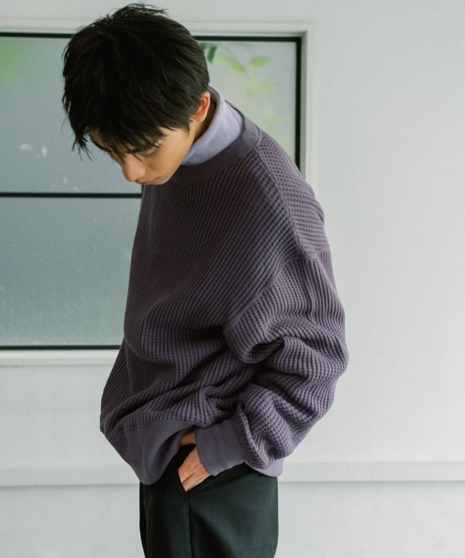 OUTLET(アウトレット) 【Kastane】WAFFLE CREWNECK PULLOVER
