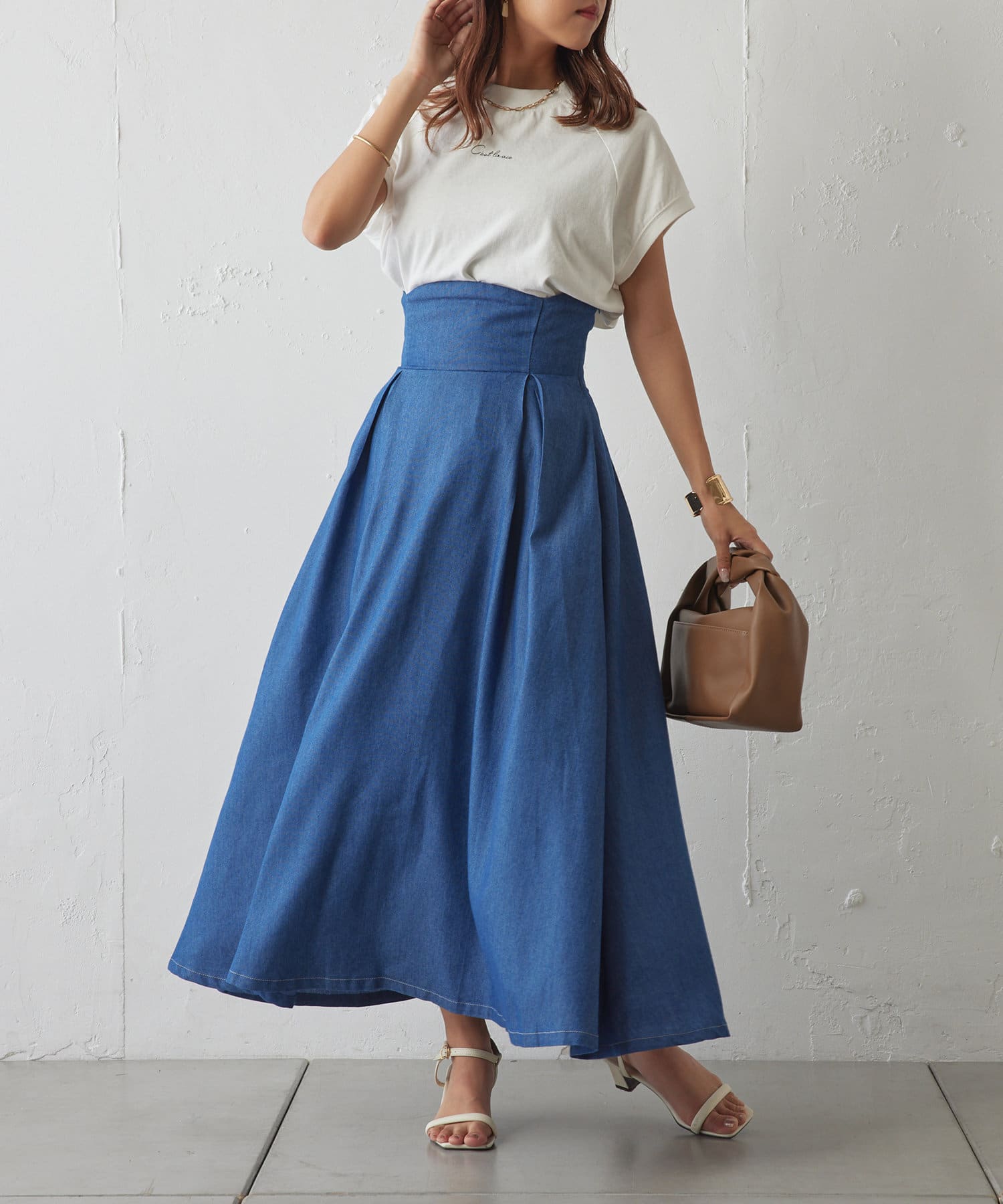 スタイルアップ】フレアスカート | NICE CLAUP / OLIVE des