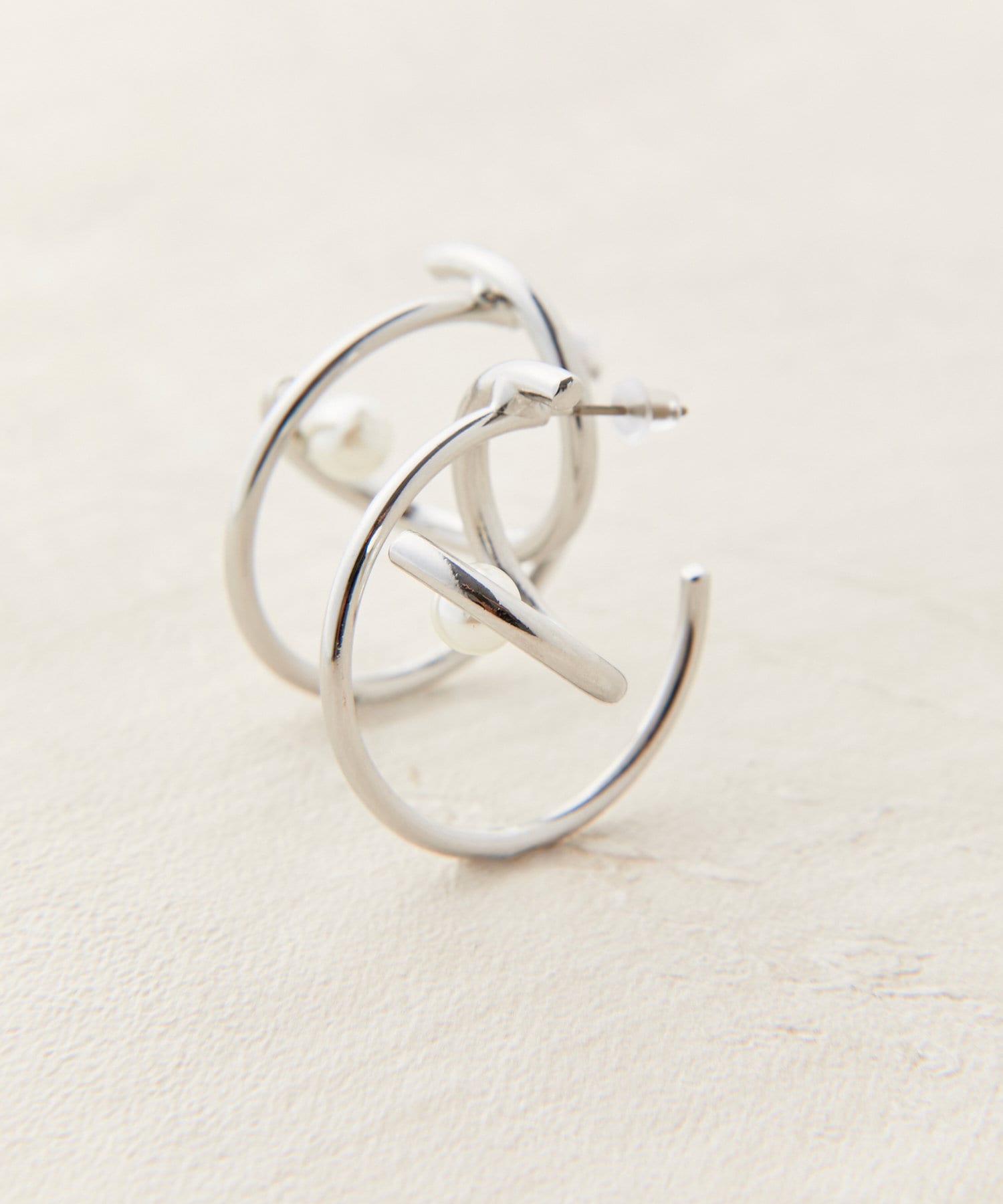 Lattice(ラティス) <チタン>パールメタルピアス