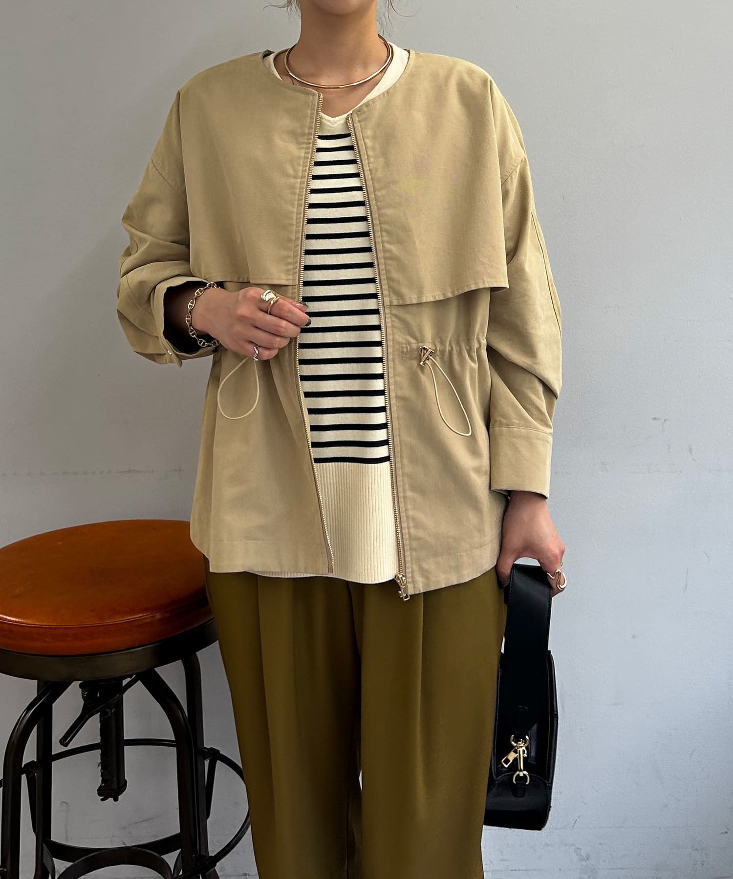 Jena espace merveilleux ドロストジップジャケット F ドロストジップジャケット | Jena espace merveilleux(ジェナ