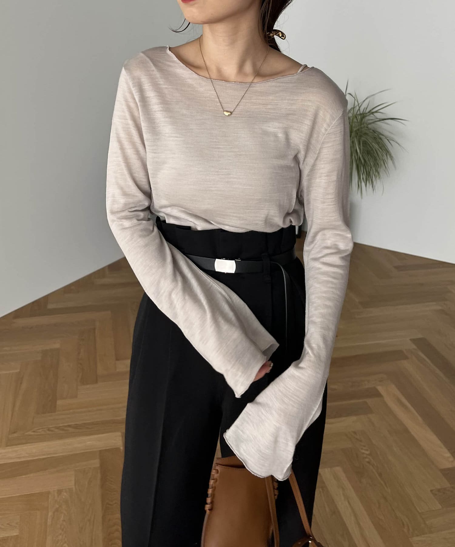 OUTLET(アウトレット) 【CAPRICIEUX LE'MAGE】ソフトシアーTシャツ