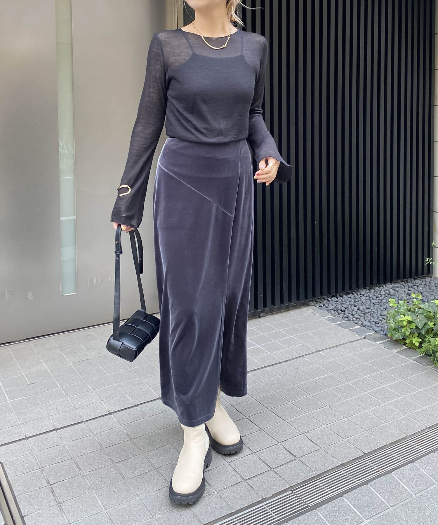 OUTLET(アウトレット) 【CAPRICIEUX LE'MAGE】ソフトシアーTシャツ