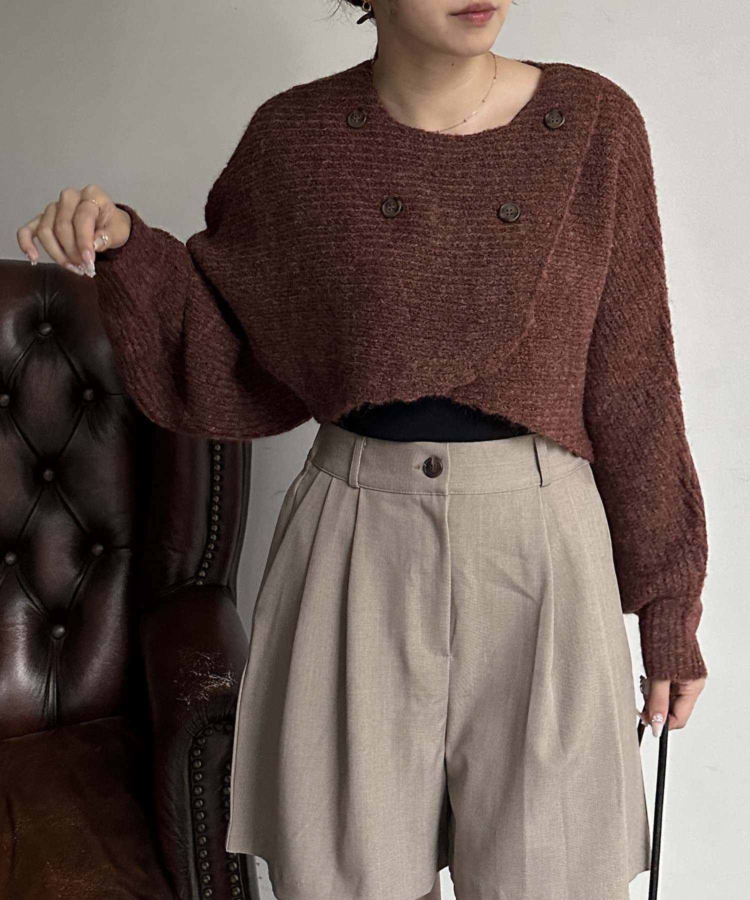 フロントクロスラップニットボレロ | Thevon.(ゼヴォン)レディース