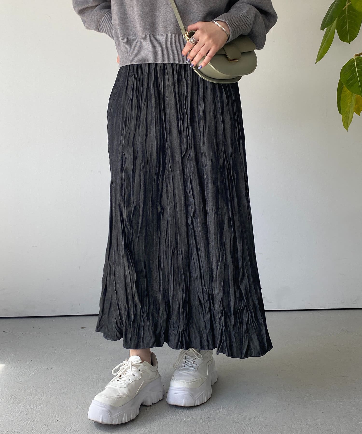 un dix cors(アンディコール) ランダムプリーツスカート