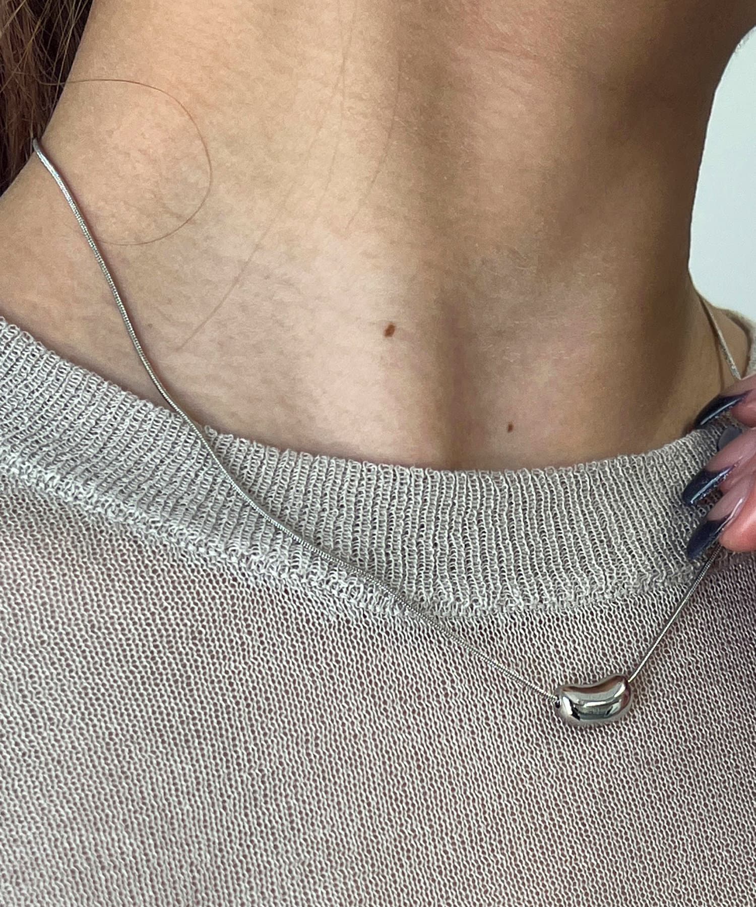 un dix cors(アンディコール) ビーンメタルネックレス