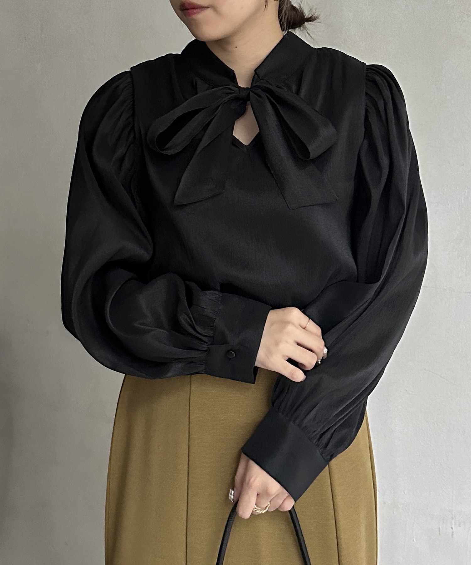 2WAYオーガンジーボウタイブラウス | Thevon.(ゼヴォン