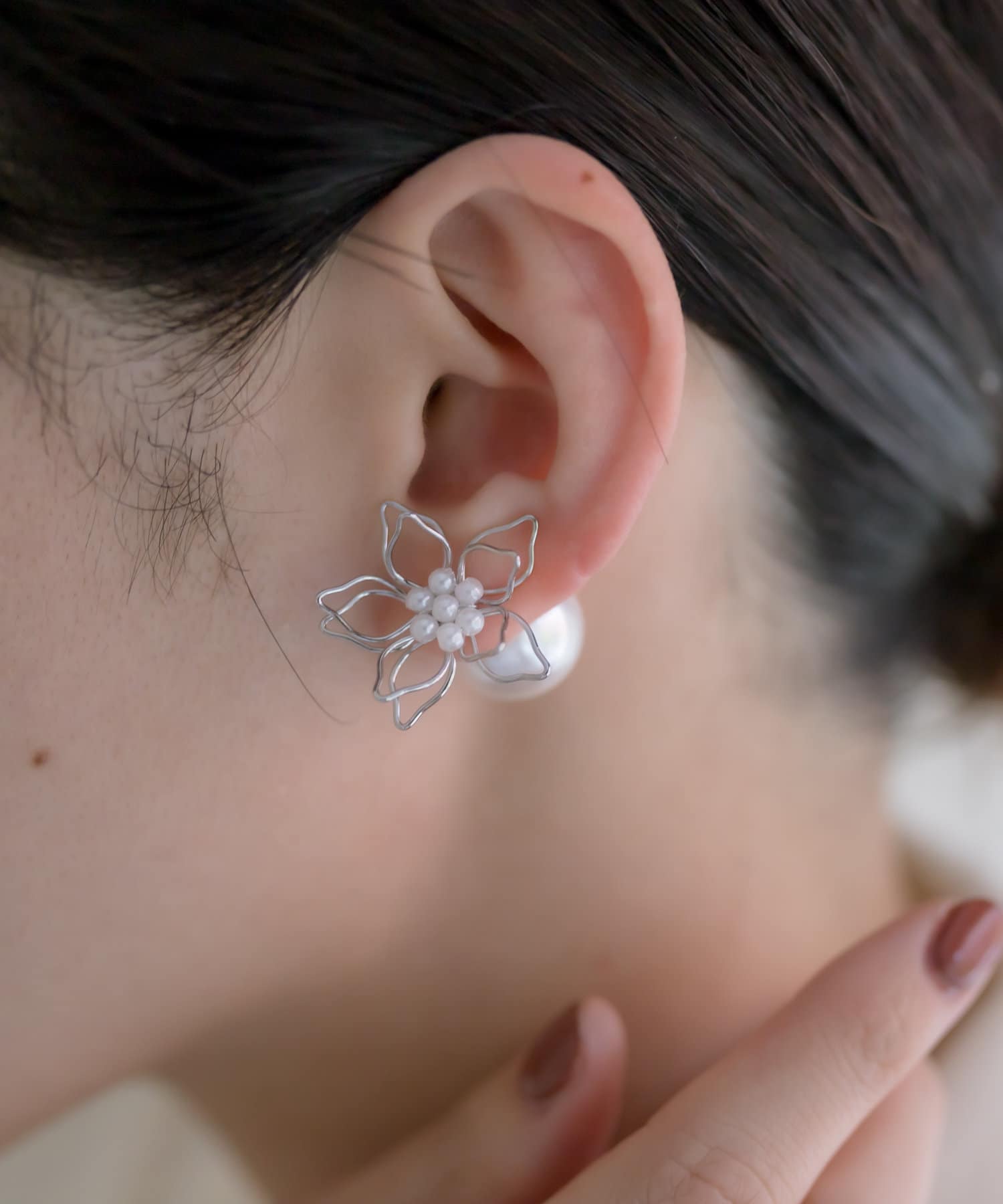 WEB限定/2WAY》フラワーシルエットピアス | ear PAPILLONNER(イア パピヨネ)レディース | PAL  CLOSET(パルクローゼット) - パルグループ公式ファッション通販サイト