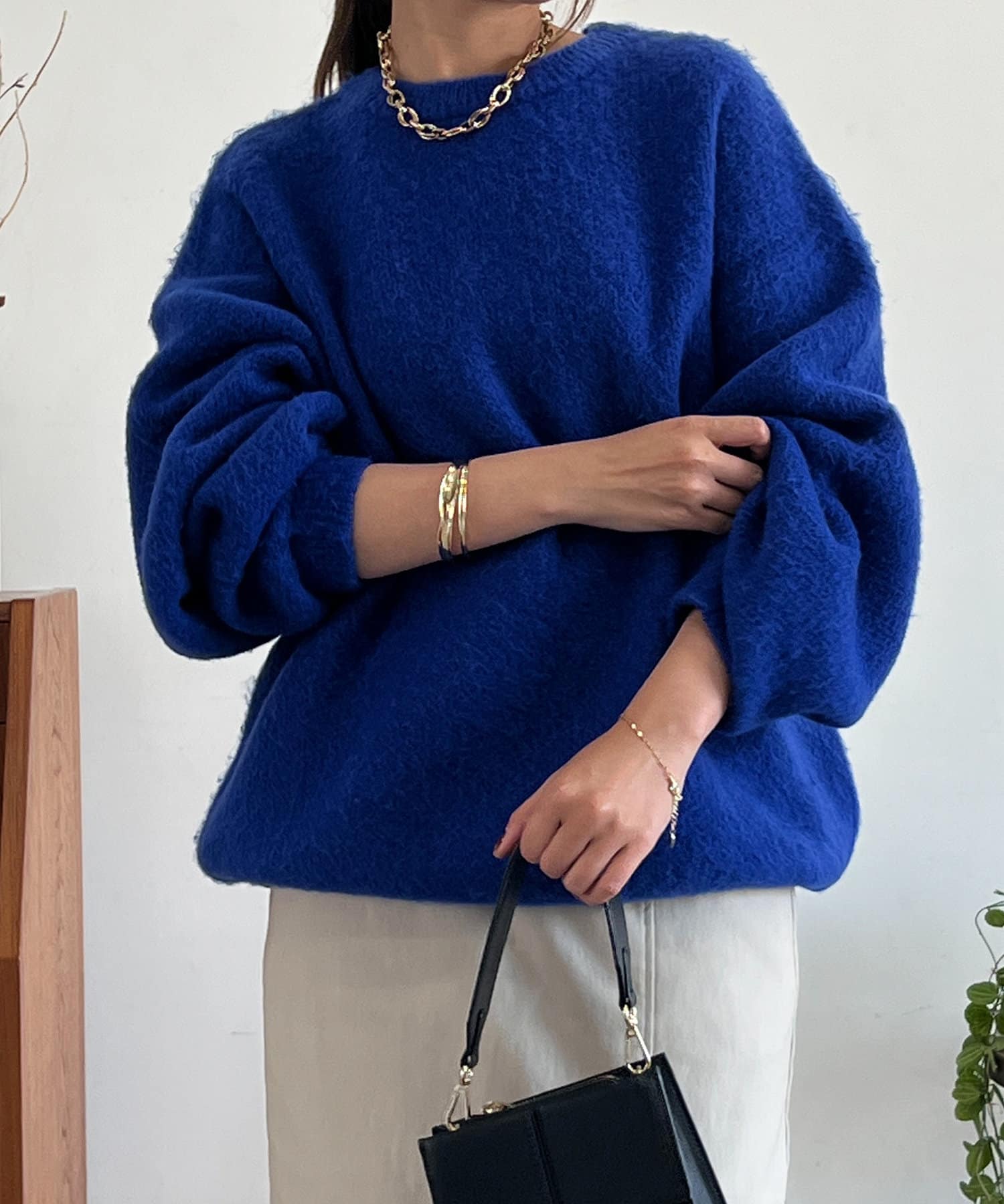 un dix cors(アンディコール) ゴマジャガードシンプルニットプルオーバー