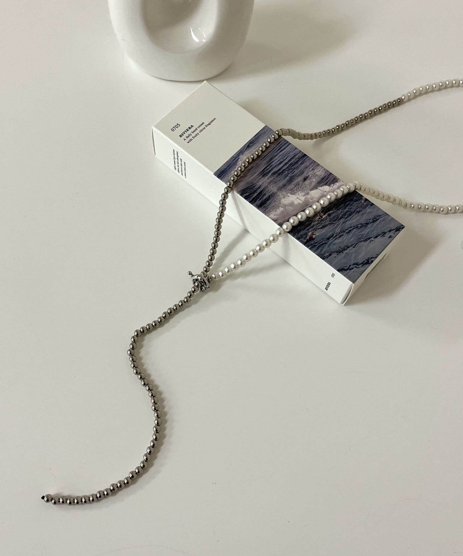 prose verse(プロズヴェール) ボールXパール/マルチウェイロングネックレス