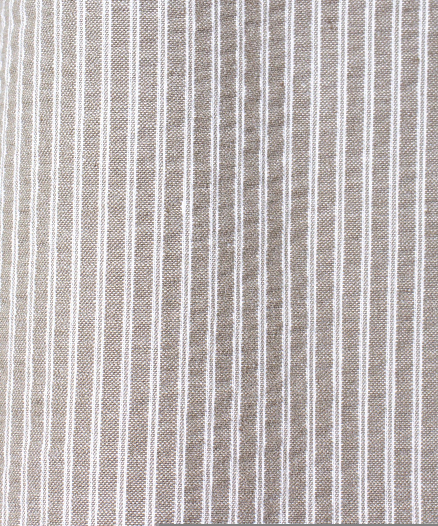 FREDY & GLOSTER(フレディ アンド グロスター) 【GLOSTER】スキッパーバンドカラー半袖シャツ シアサッカー ストライプ