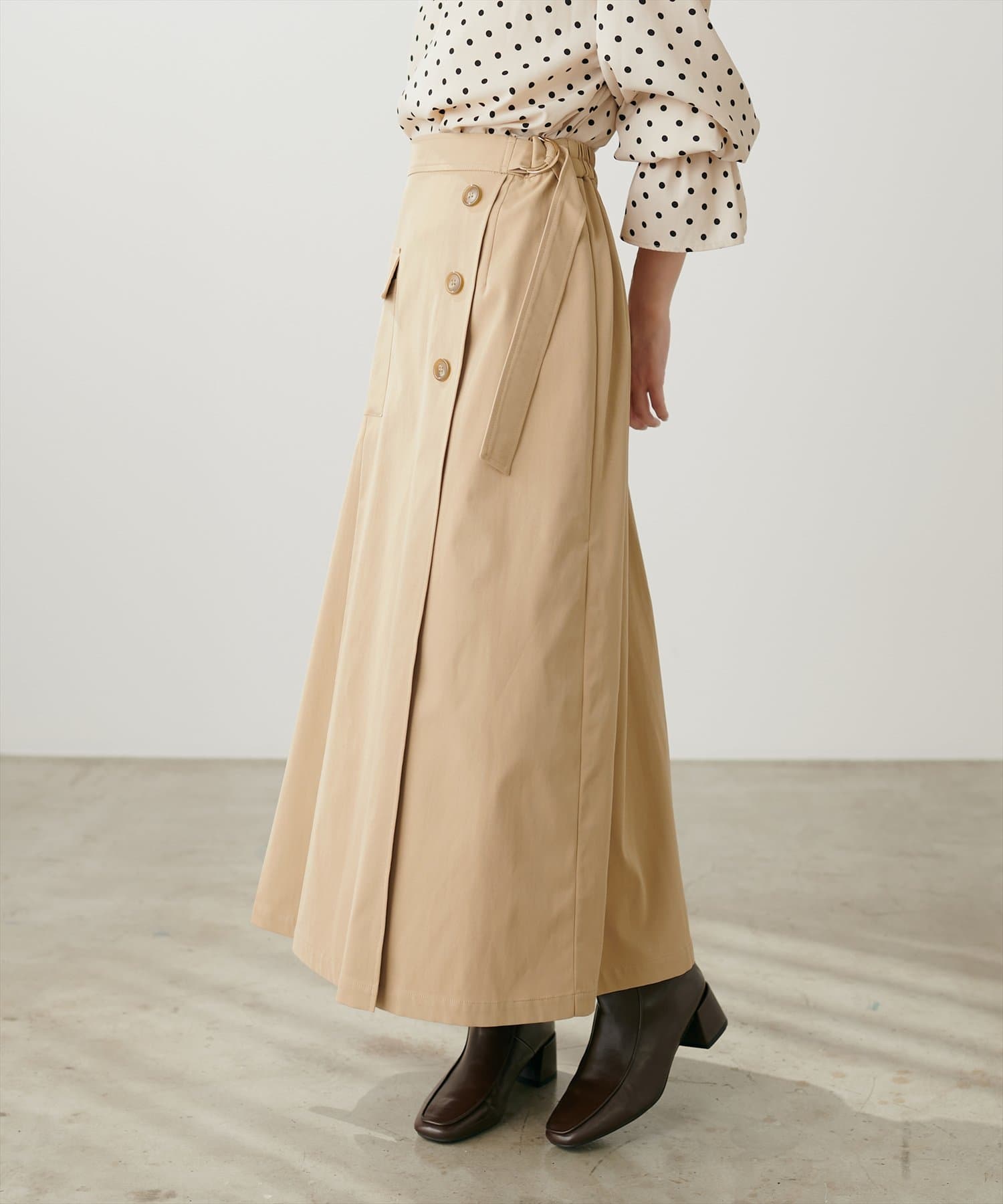 アシメタックミリタリースカート | natural couture(ナチュラル