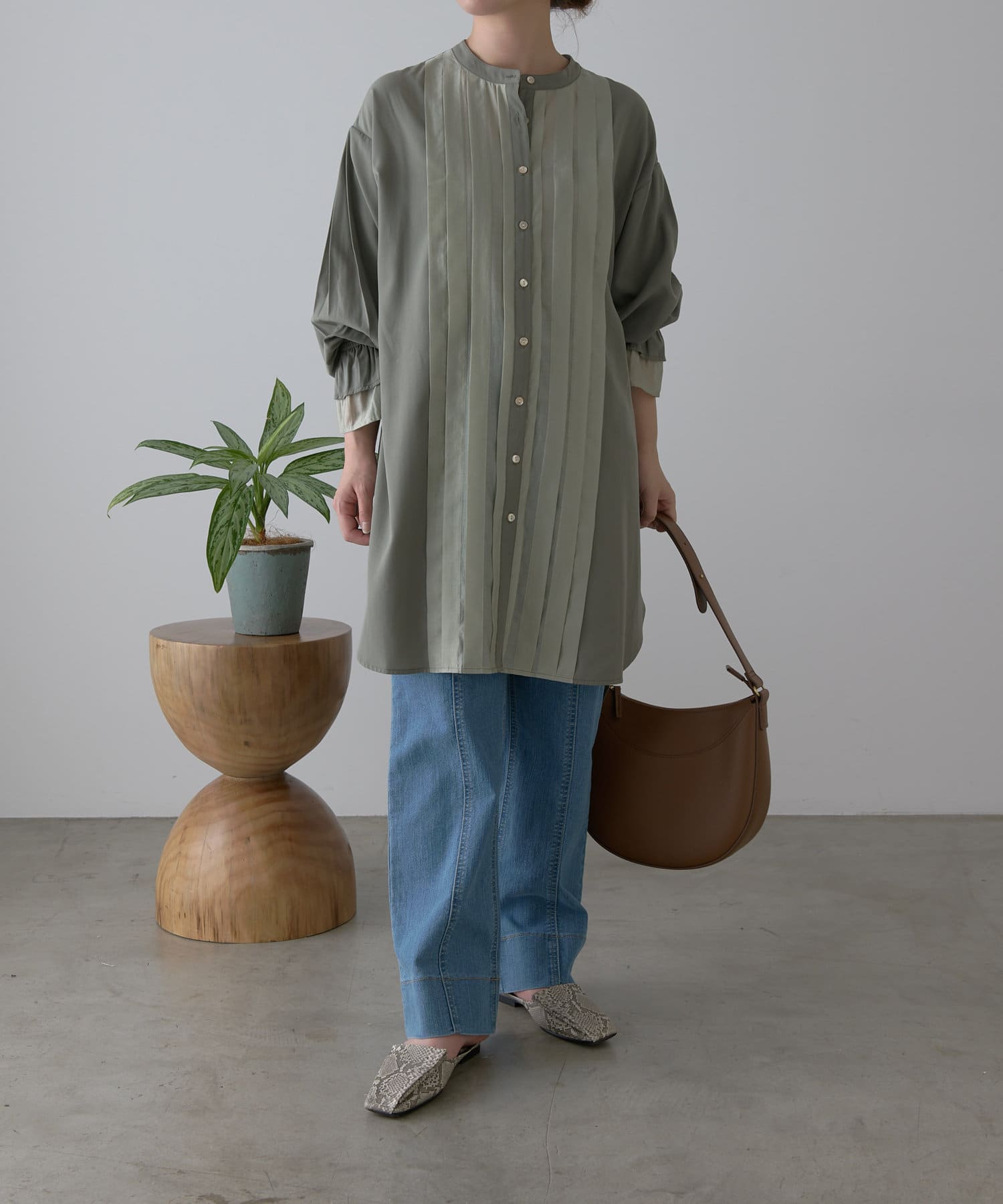 シアー切替ロングシャツ | Jena espace merveilleux(ジェナ エスパス 