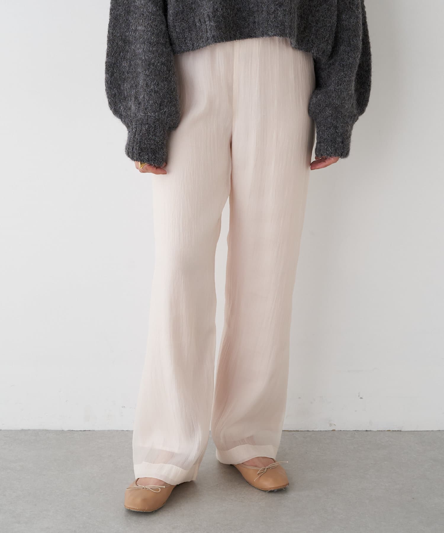 clane LINEN J/W LOOSE SLACKS PANTS - カジュアルパンツ