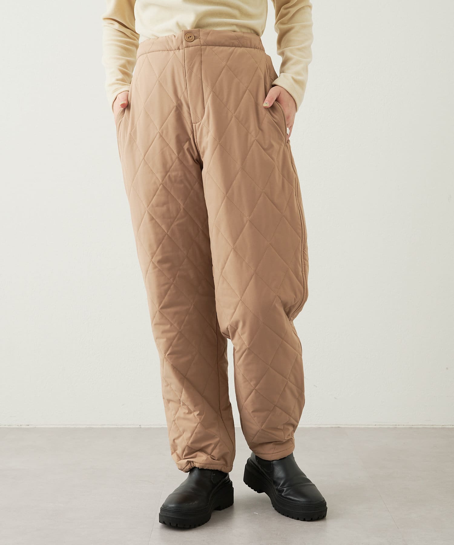 earthy_】キルティングボリュームパンツ | OUTLET(アウトレット