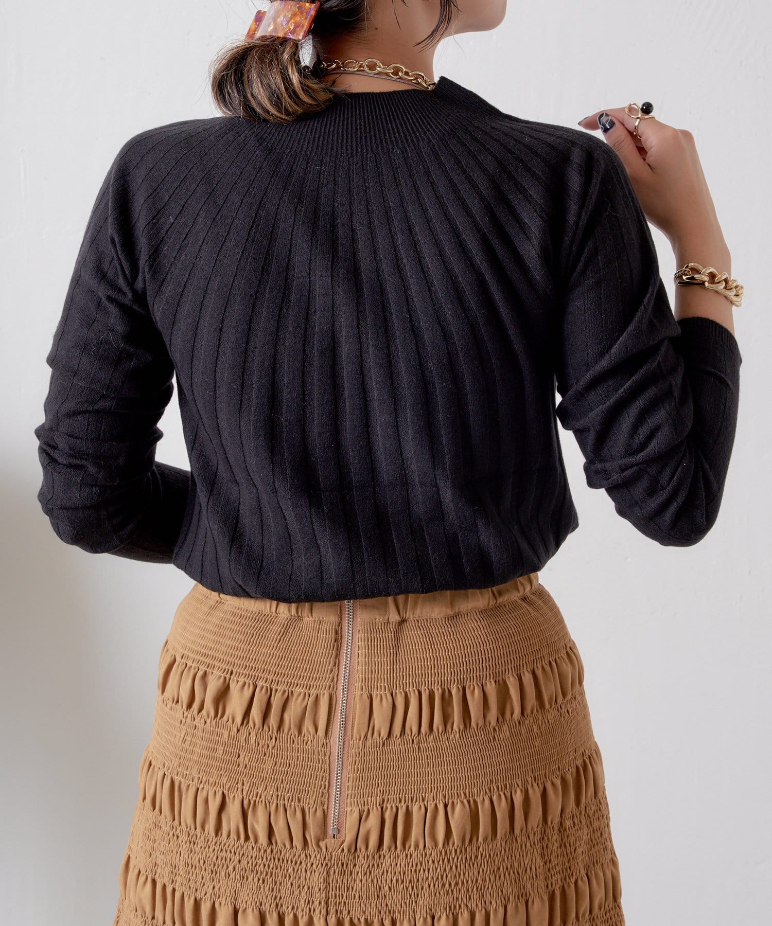 Jena　espace merveilleux(ジェナ　エスパスメルヴェイユ) シームレスリブニット