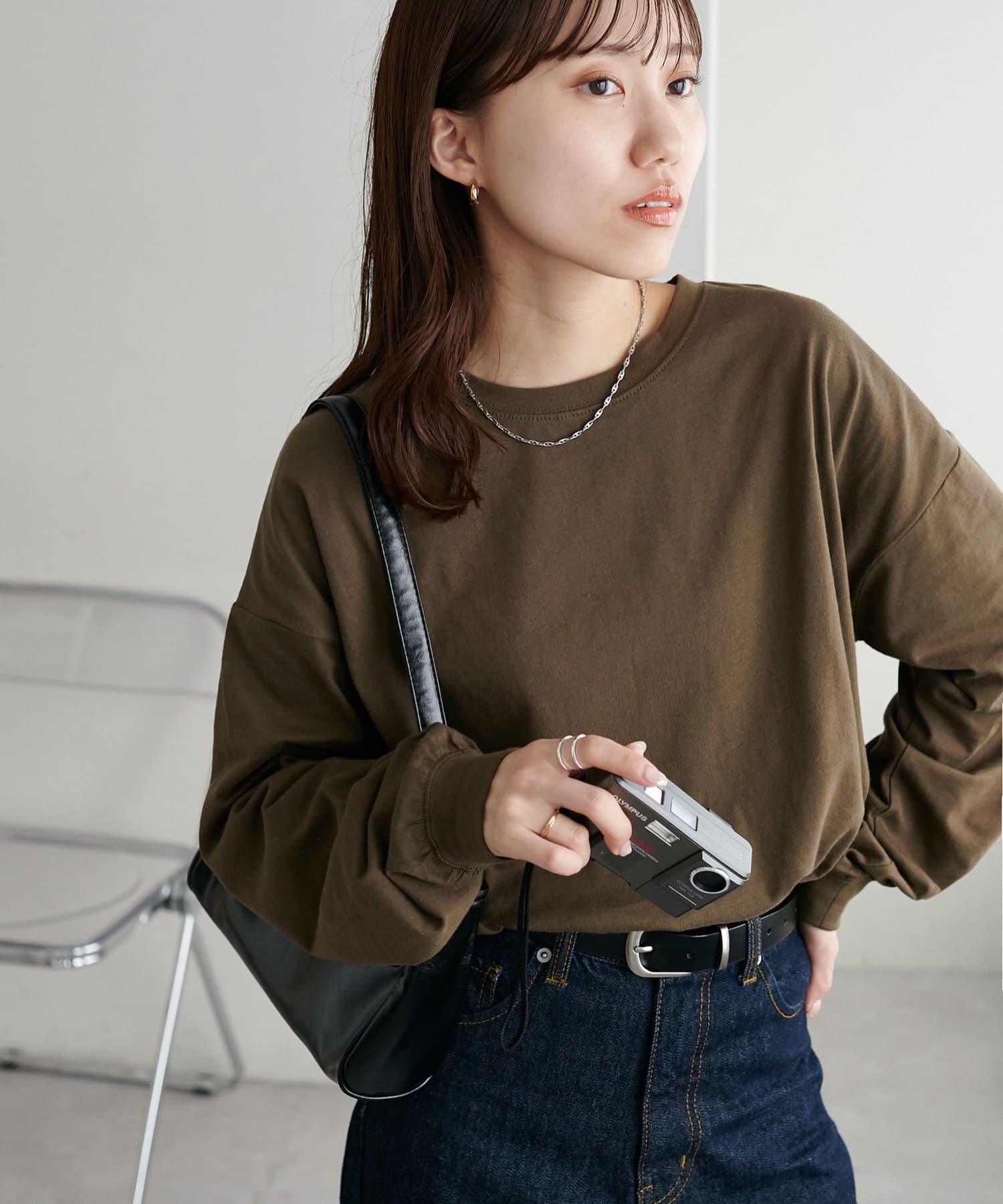 DISCOAT(ディスコート) 《新色追加!/21色展開》ボーダービッグロングTシャツ【WEB限定】