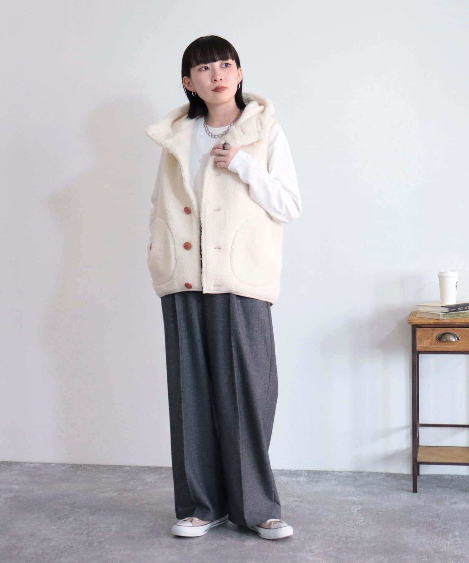 GEVACO/ゲバコ】ボアフリースフードベスト | FREDY & GLOSTER(フレディ