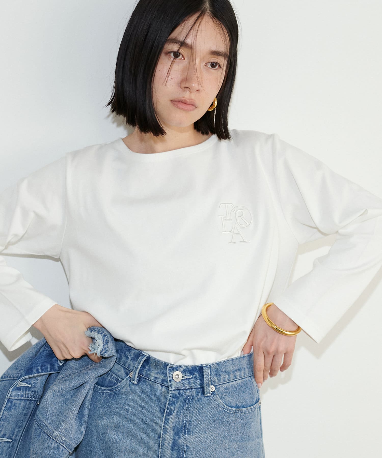 LARUTA(ラルータ) 厚盛ちびロゴロンT