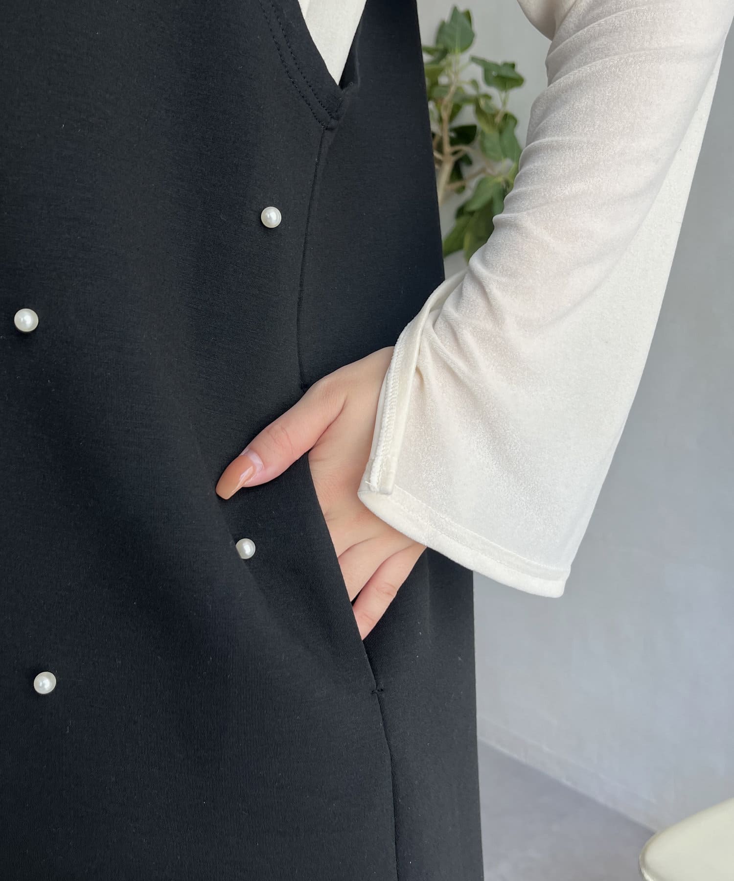 prose verse(プロズヴェール) パールボンディングジレ