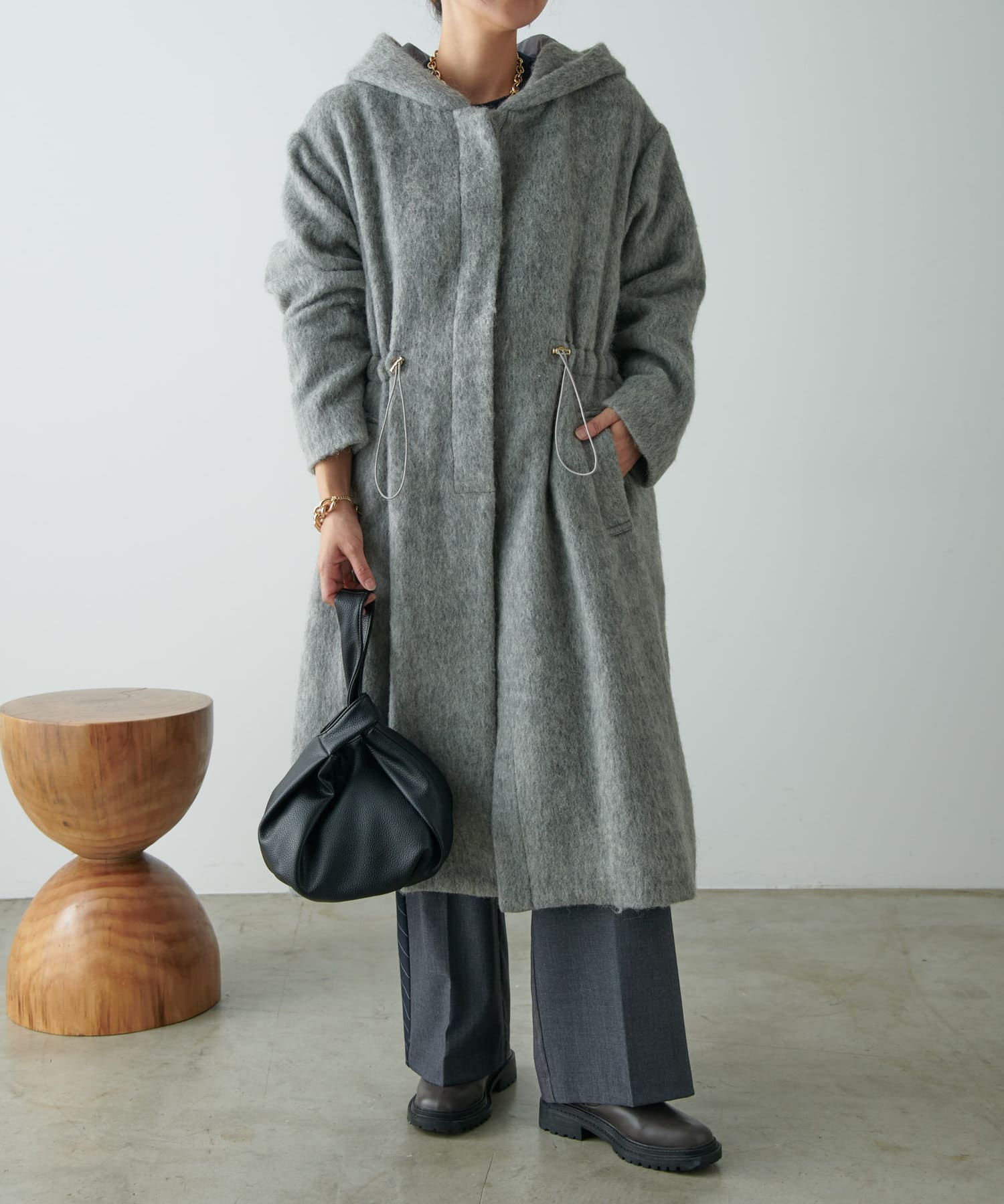 Jena　espace merveilleux(ジェナ　エスパスメルヴェイユ) モヘア風フードコート