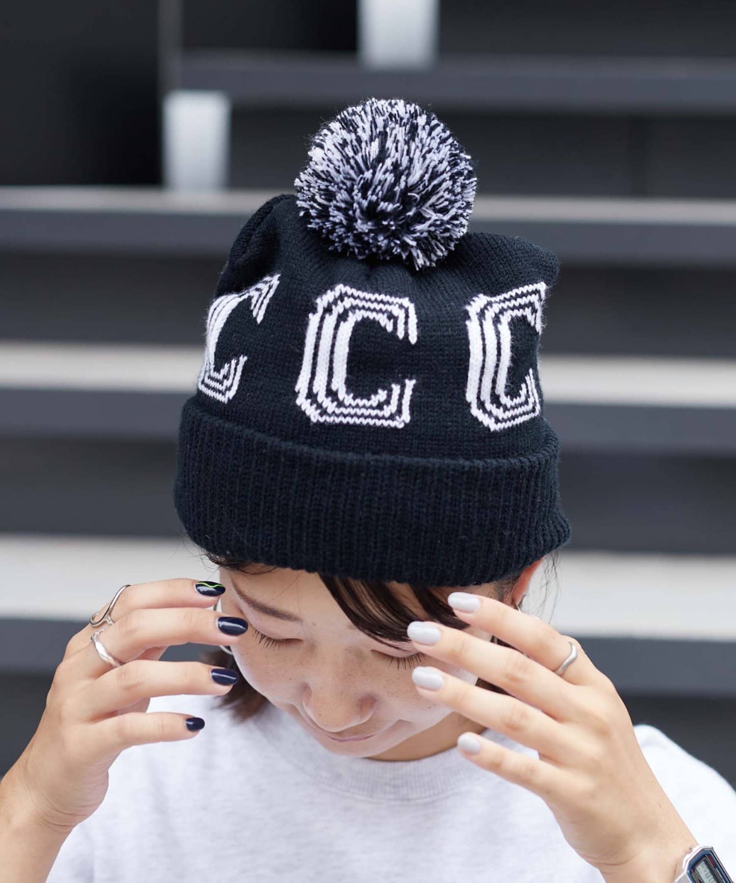 Franklin Climbing】JACQUARD LOGO BEANIE | CIAOPANIC TYPY(チャオ