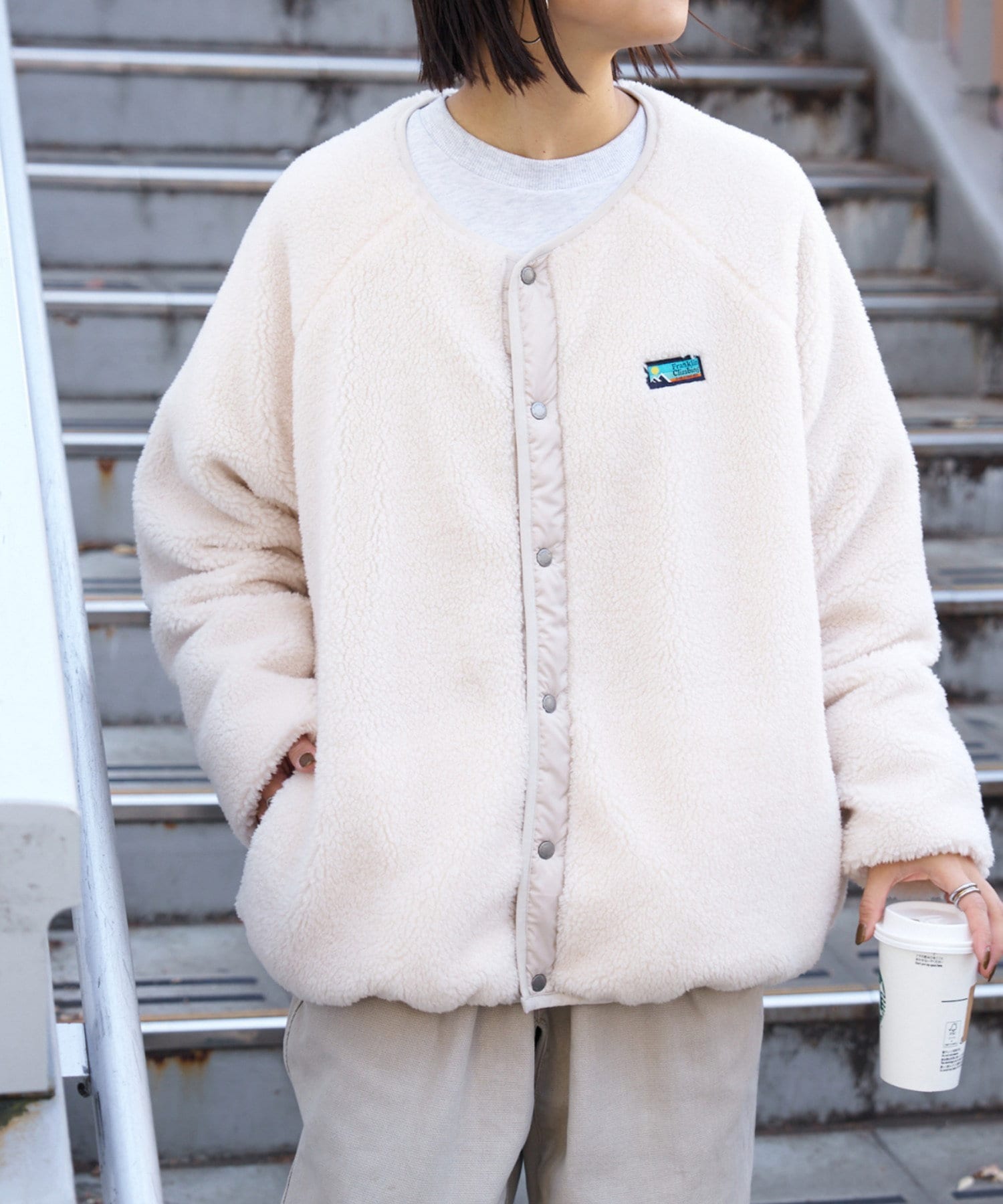 Franklin Climbing】REVERSIBLE CARDIGAN-