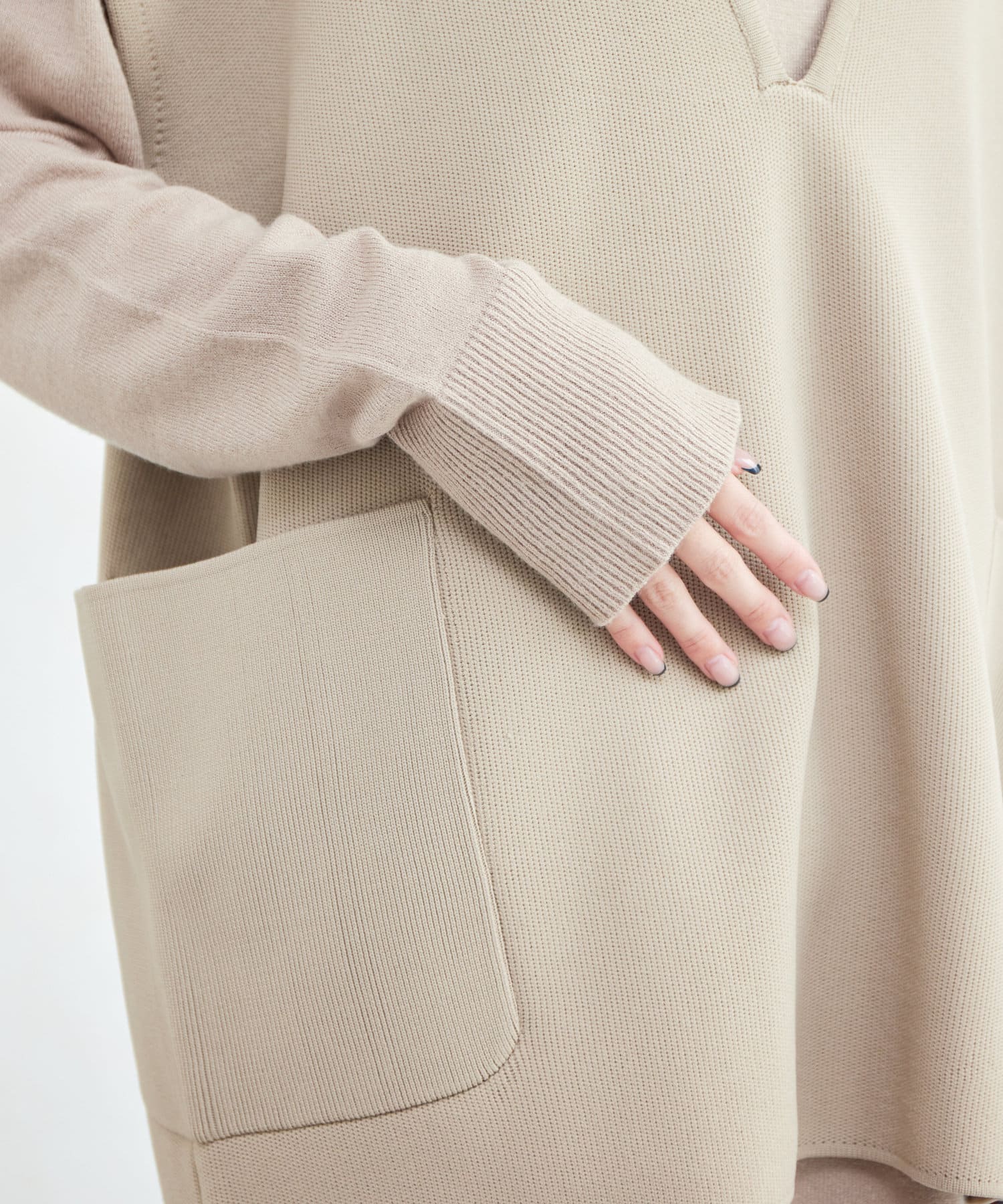 Chez toi(シェトワ) スリットネックニットプルオーバー×ニットワンピース