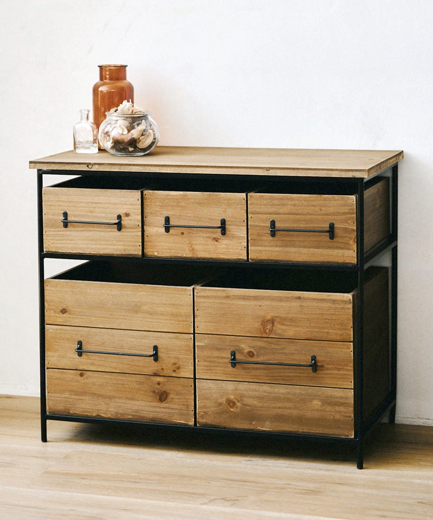 salut!(サリュ) 《WEB限定商品》アイアンウッド5ドロワーマルチラック