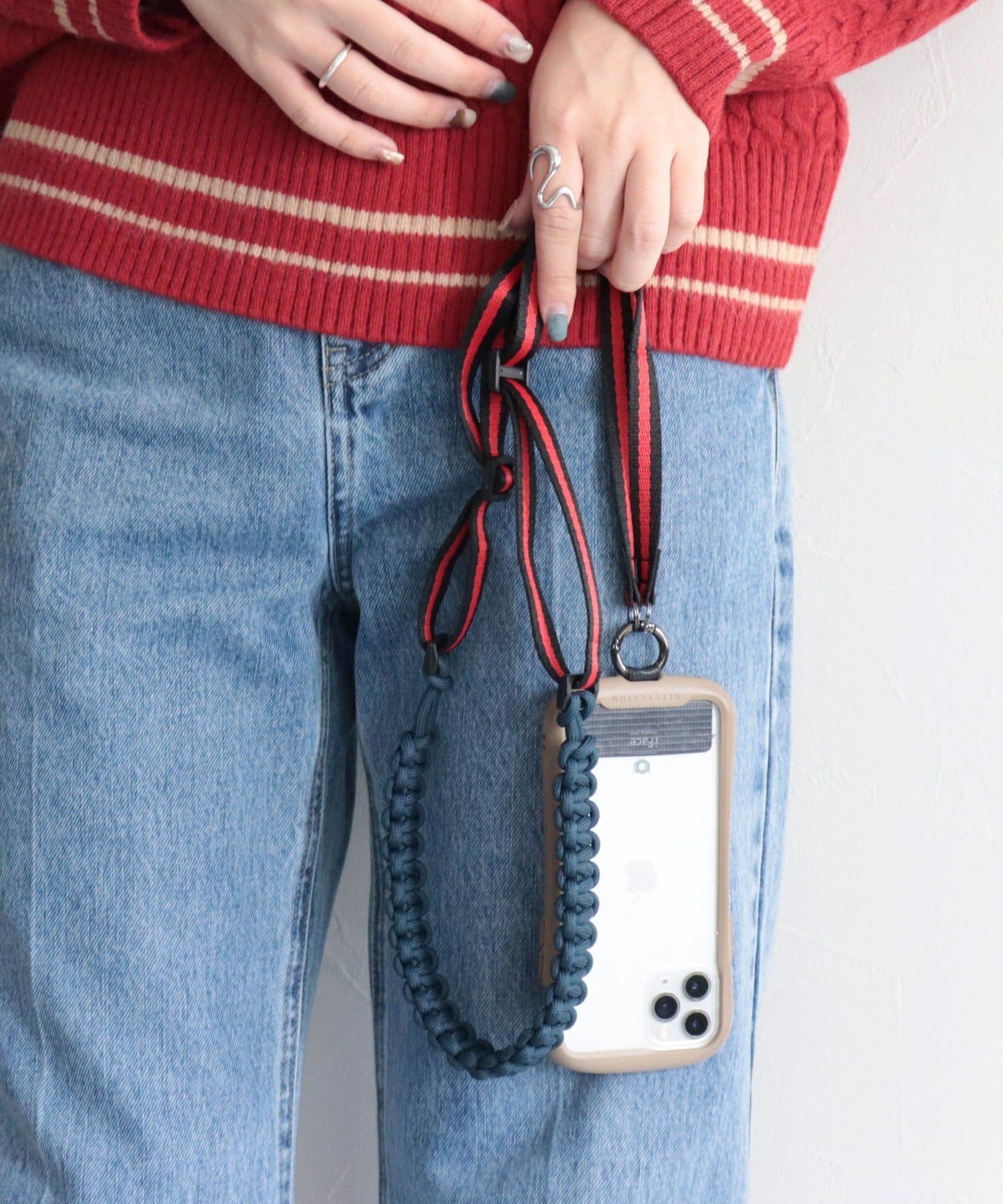 極美品 FRED フレッド ショルダー紐 マルチストラップ スマホ