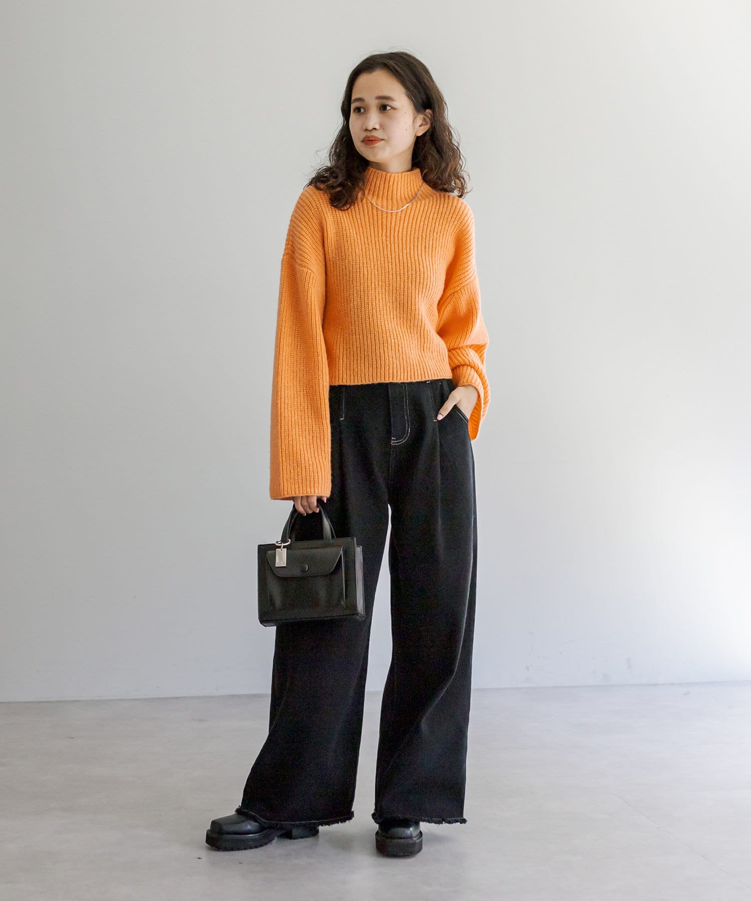 カラー展開豊富】モヘアショートニット | mystic(ミスティック