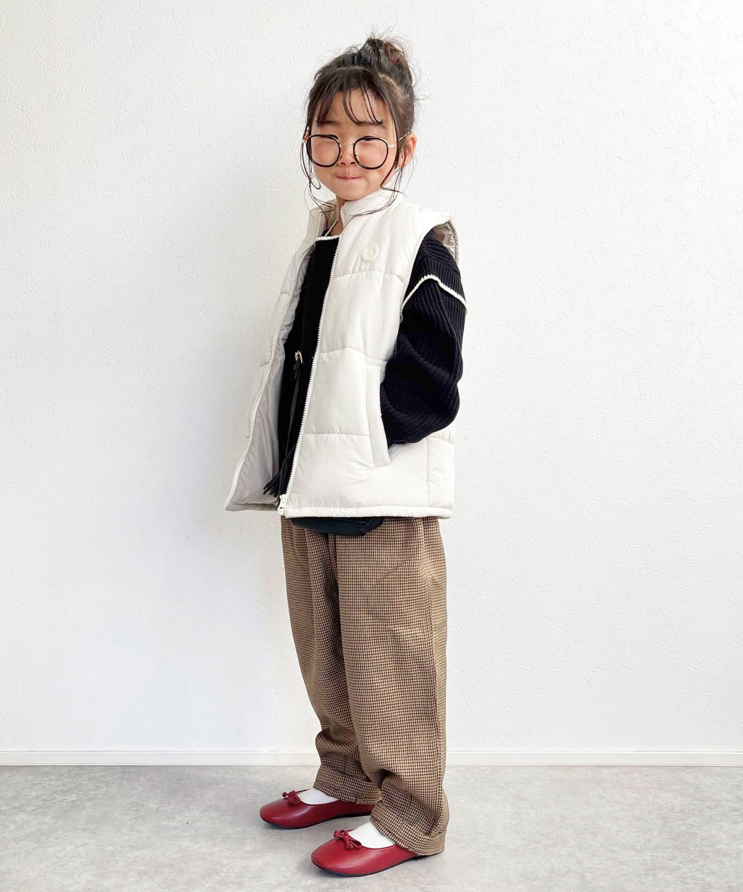 CIAOPANIC TYPY】【KIDS】フェイクダウン配色中綿ベスト | OUTLET