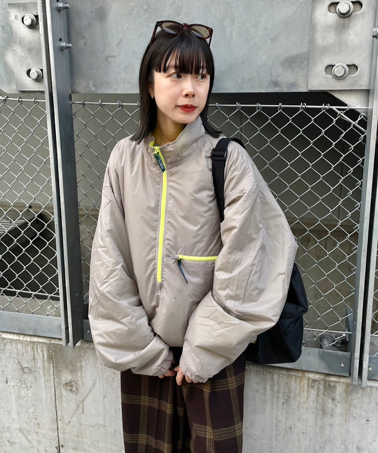 Kastane(カスタネ) HARRINGTON STRETCH HALFZIP JACKET