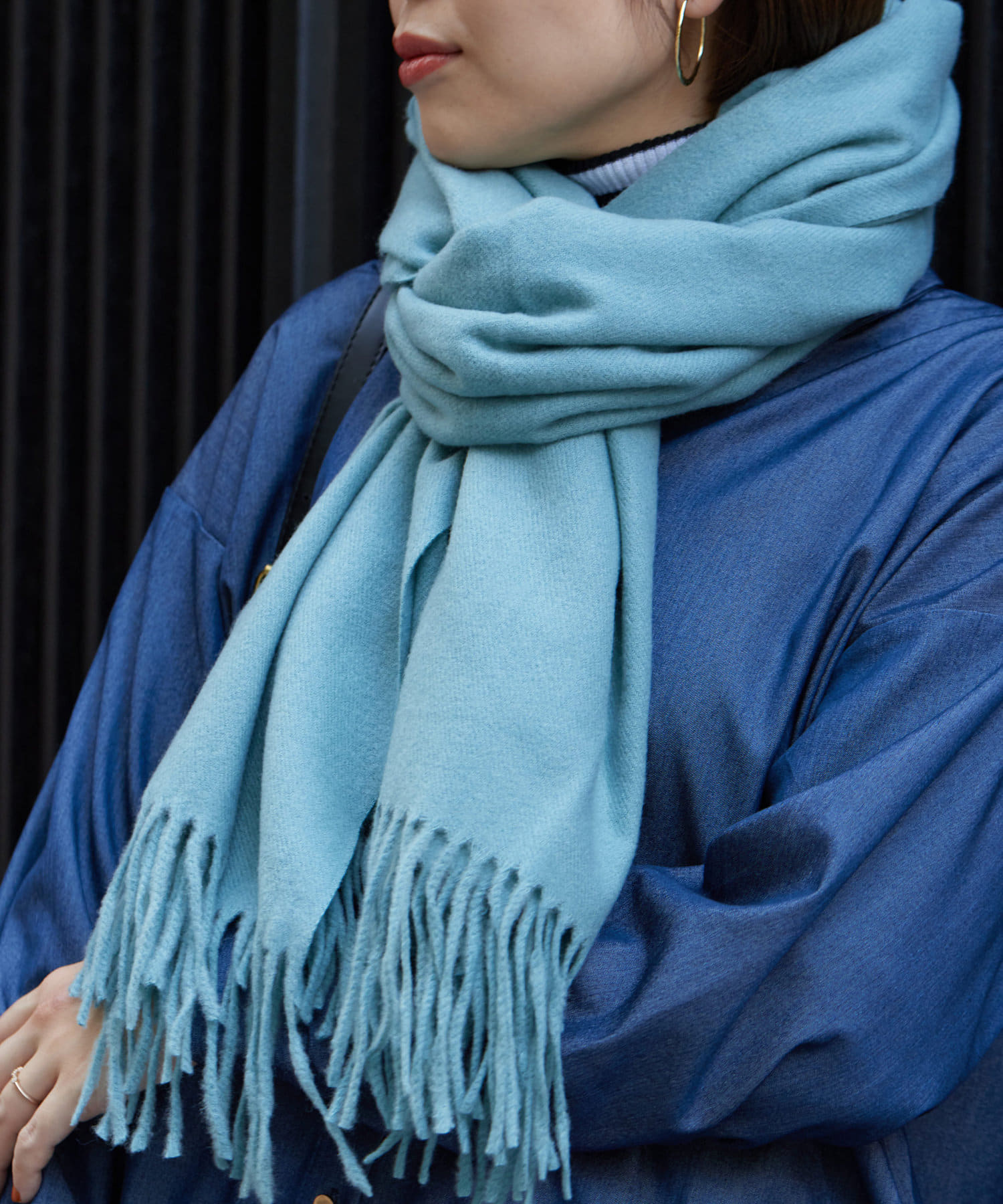 Chez toi(シェトワ) ウール混ムジストール