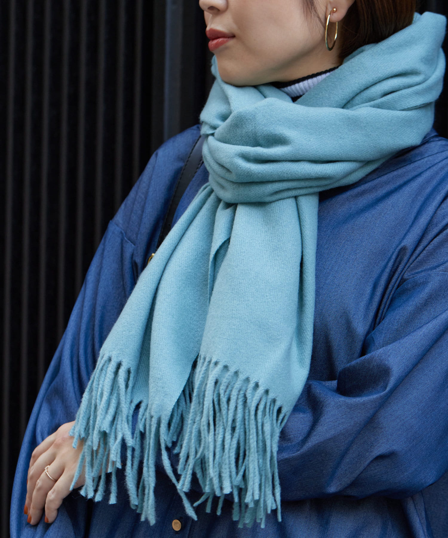 Chez toi(シェトワ) ウール混ムジストール