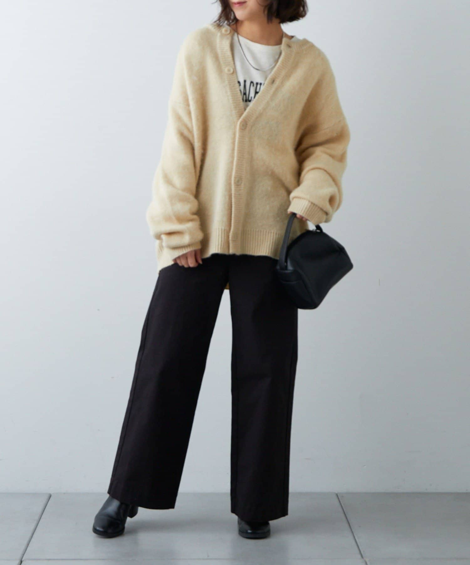 OUTLET(アウトレット) 【CIAOPANIC TYPY】 柄アソートシャギークルーネックカーディガン